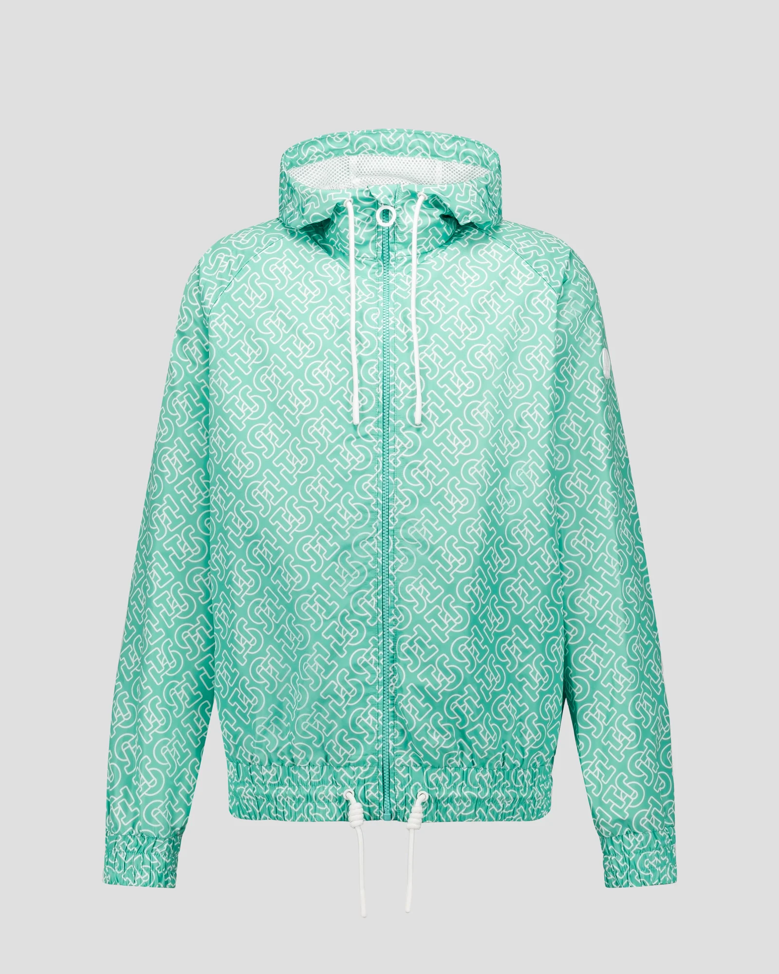 Blouson coupe-vent léger à capuche Mono lagon Storm monogram - Image 2