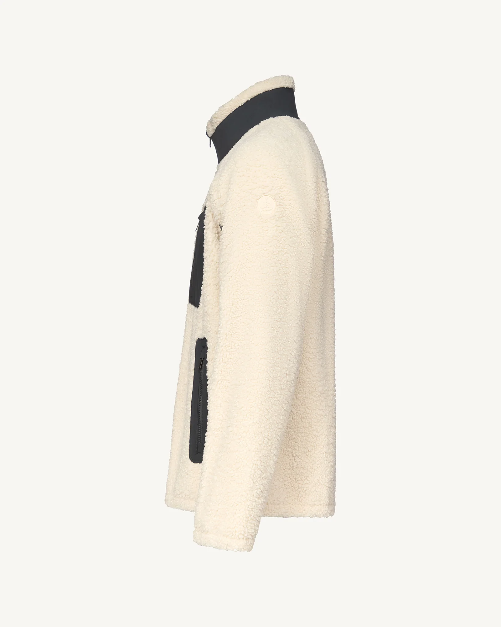 Blouson hybride en sherpa Naturel Denver - Image 4
