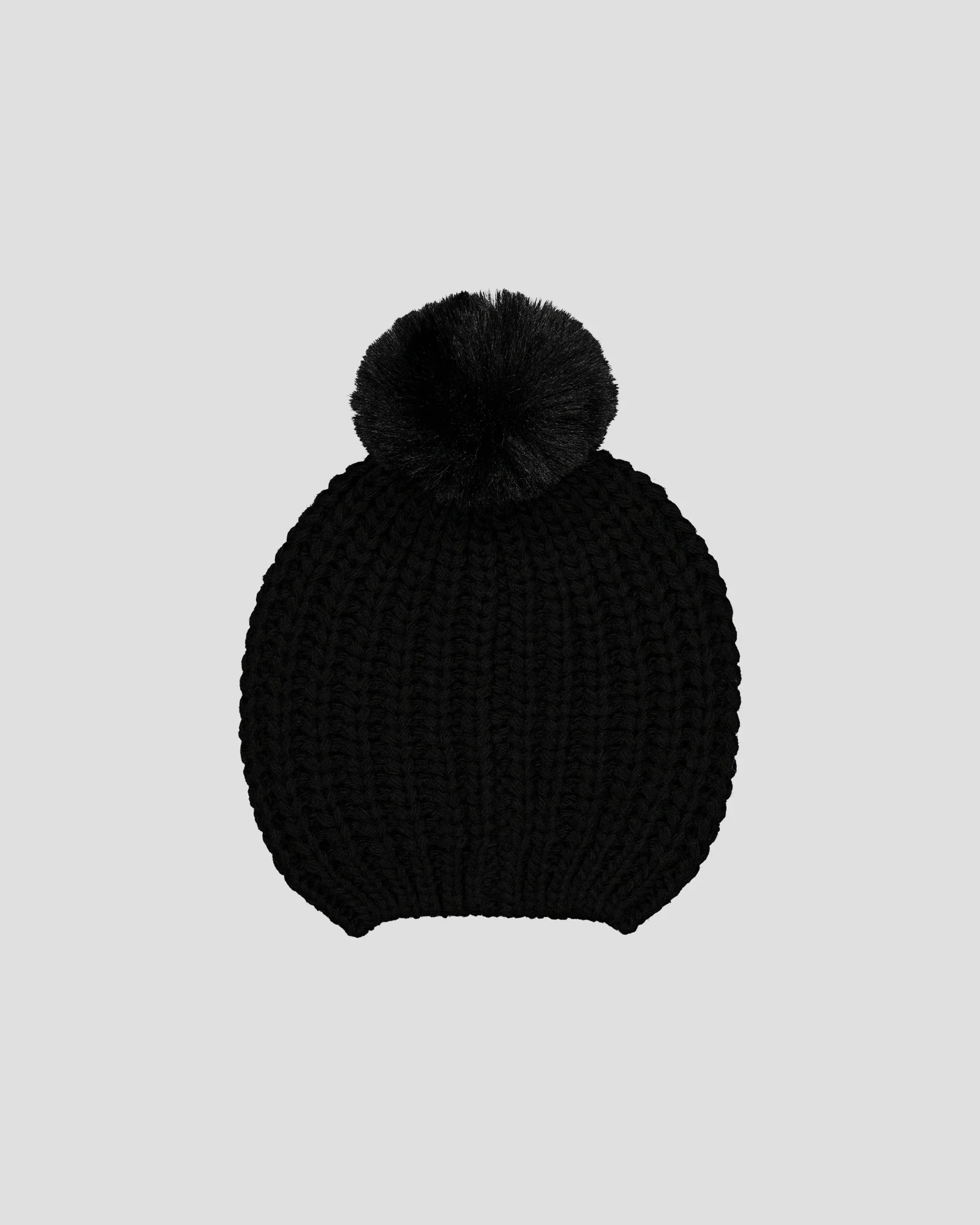 Bonnet à pompons Noir Langley - Image 5