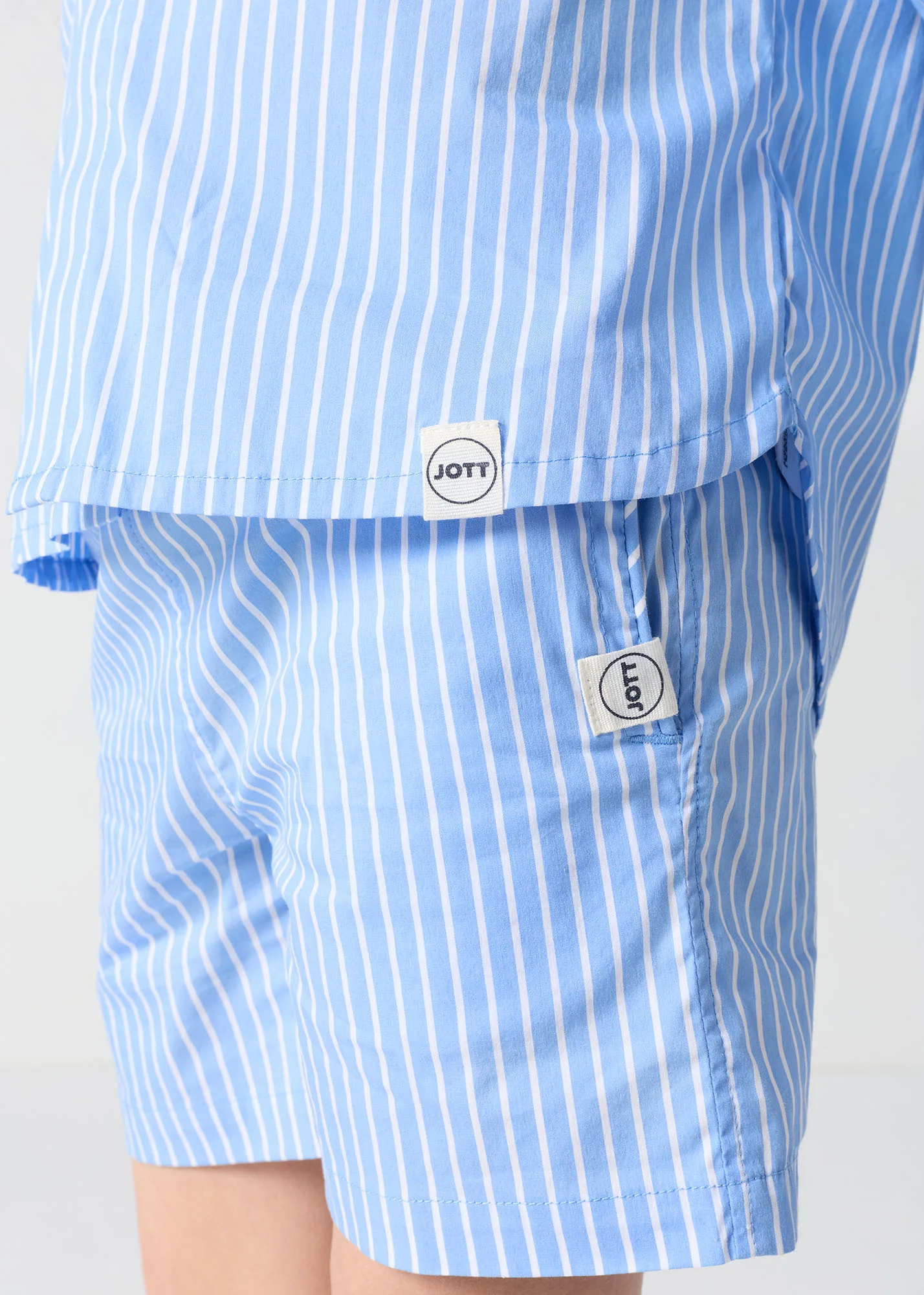 Chemise enfant en popeline Bleu céleste rayé Harold stripe - Image 4