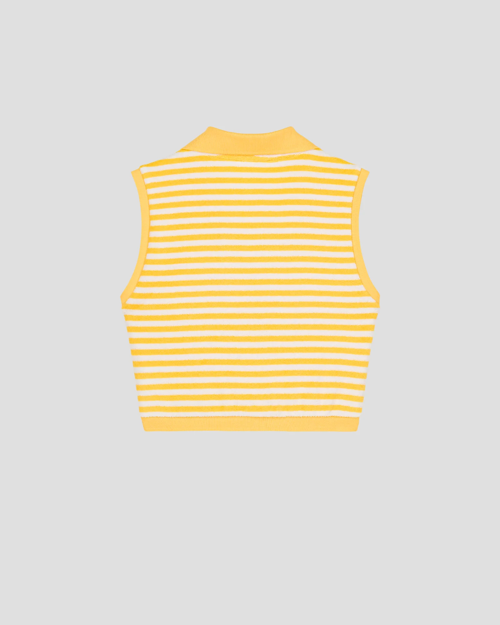Crop-Top éponge Jaune abeille rayé Bay stripe - Image 9