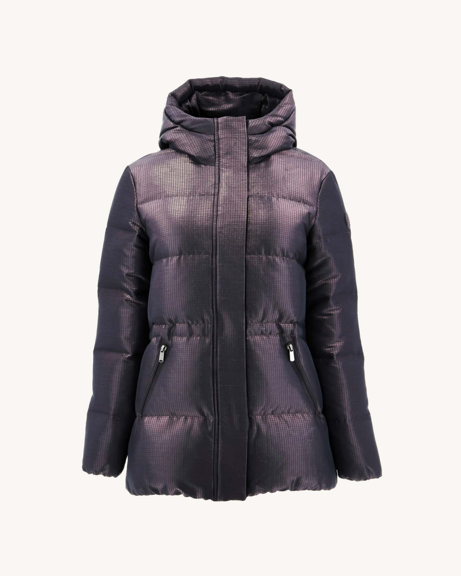 Doudoune à capuche Grand Froid Christmas violet Laponi