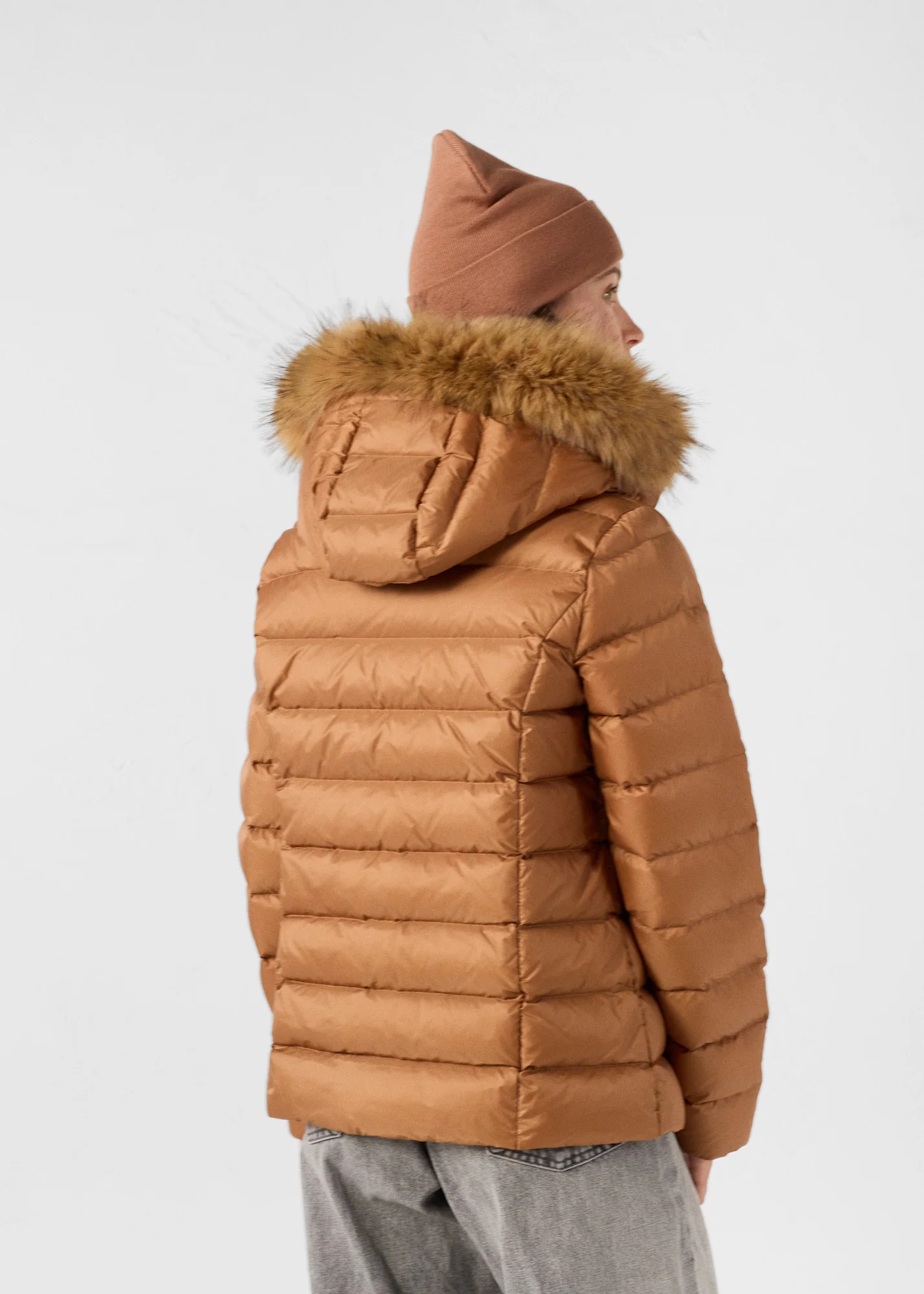 Doudoune Ă capuche Grand Froid Sucre roux Luxe - Image 4