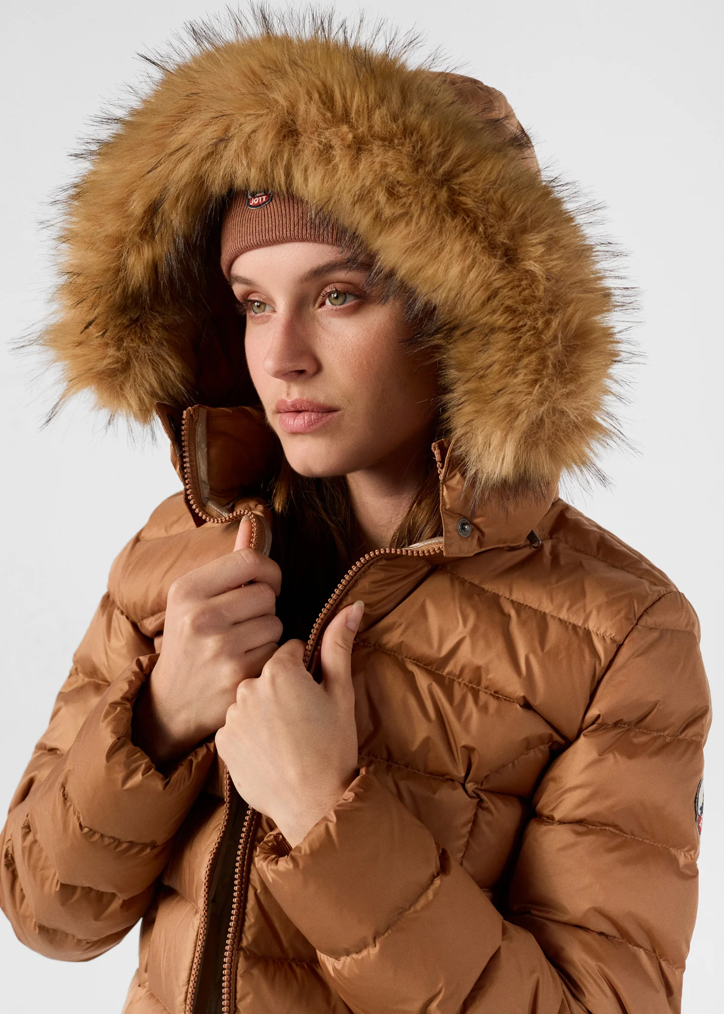 Doudoune Ă capuche Grand Froid Sucre roux Luxe - Image 6