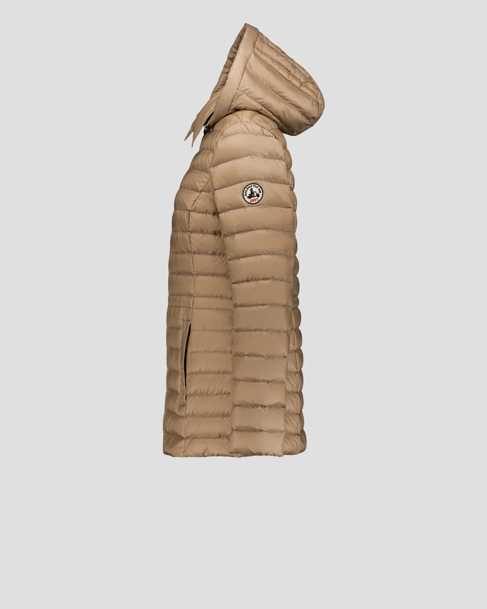 Doudoune à capuche mi-longue Beige Nour 2.0 - Image 7