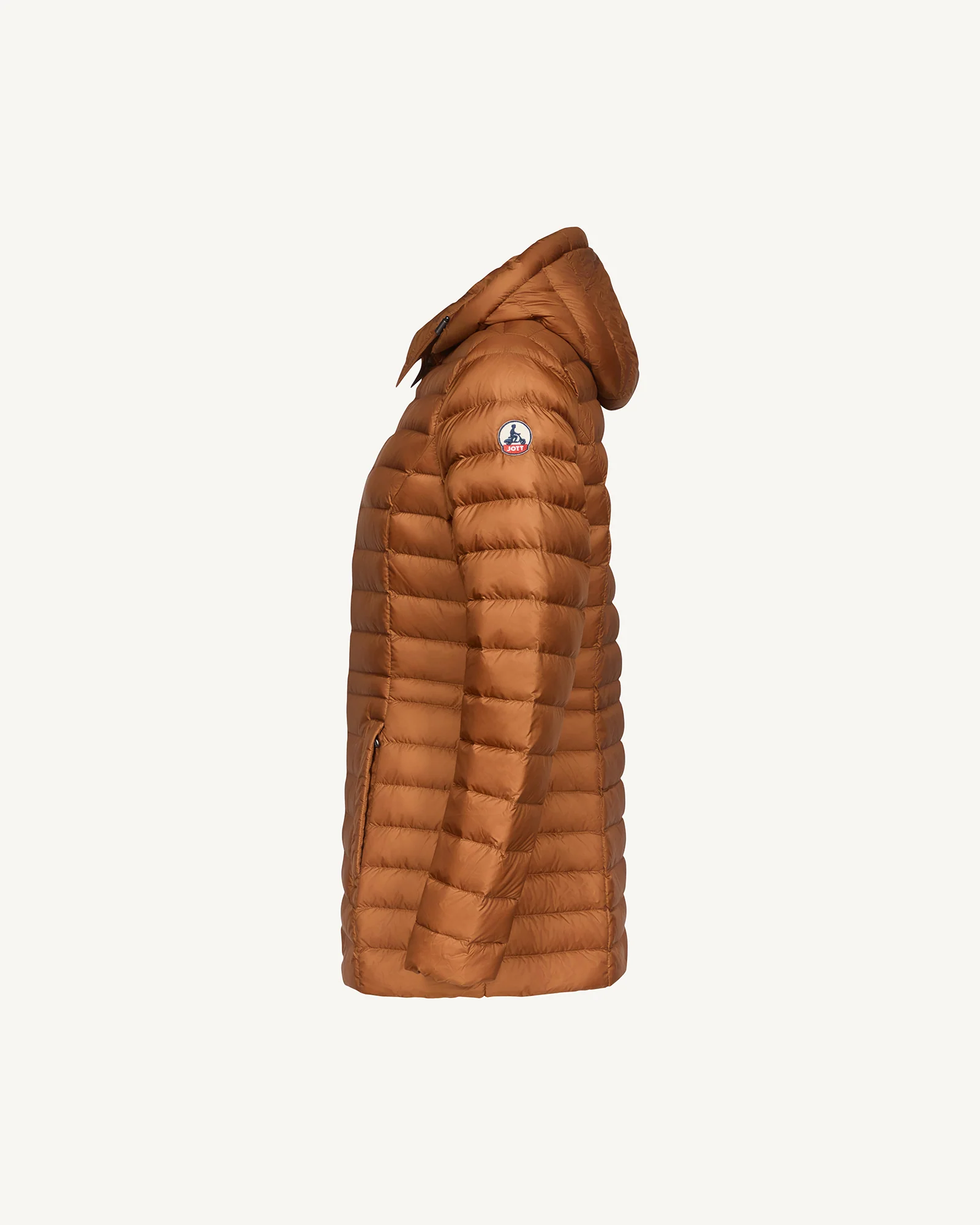 Doudoune à capuche mi-longue Caramel Nour 2.0 - Image 4