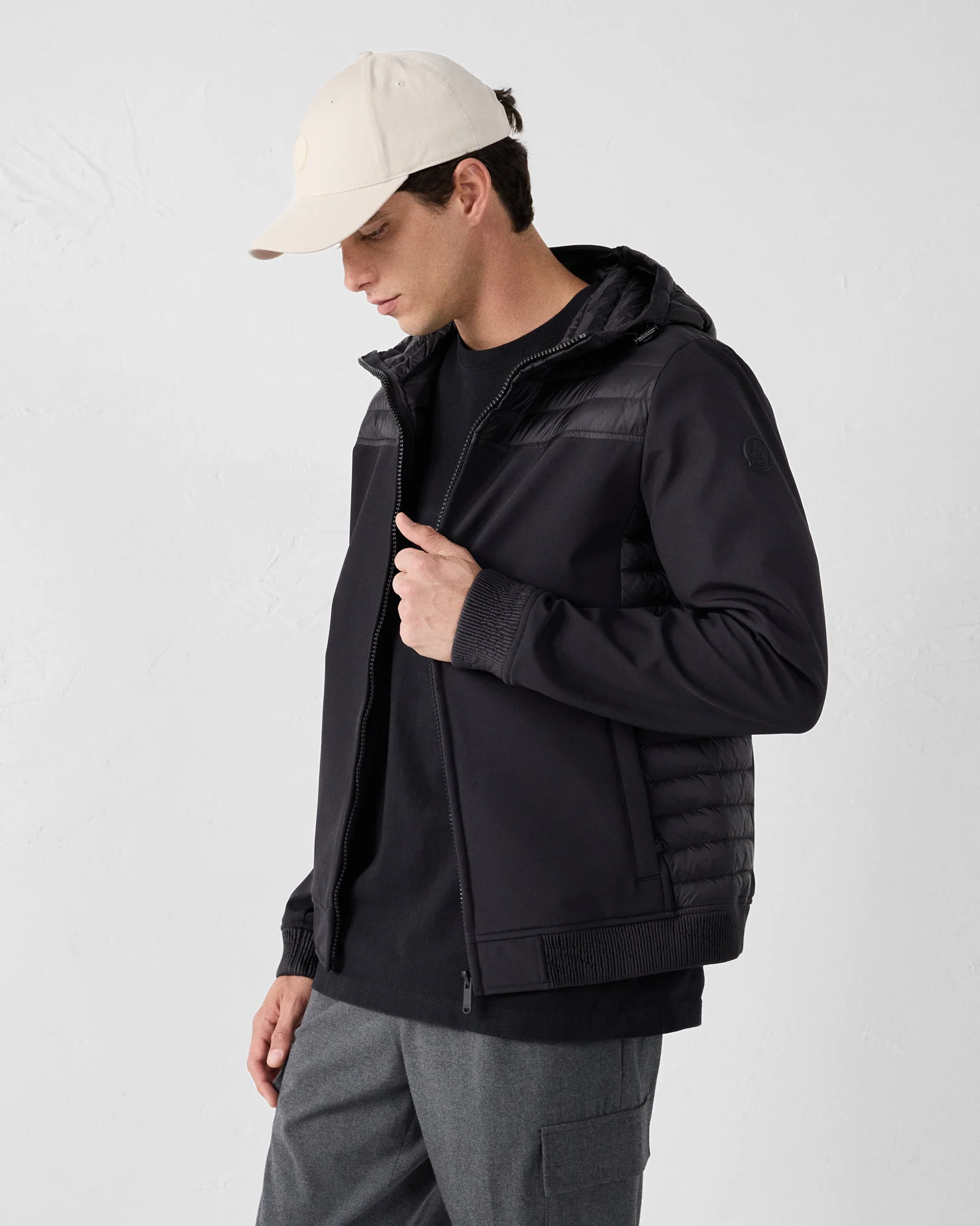 Doudoune bi-matière softshell Noir Paco 2.0 - Image 3