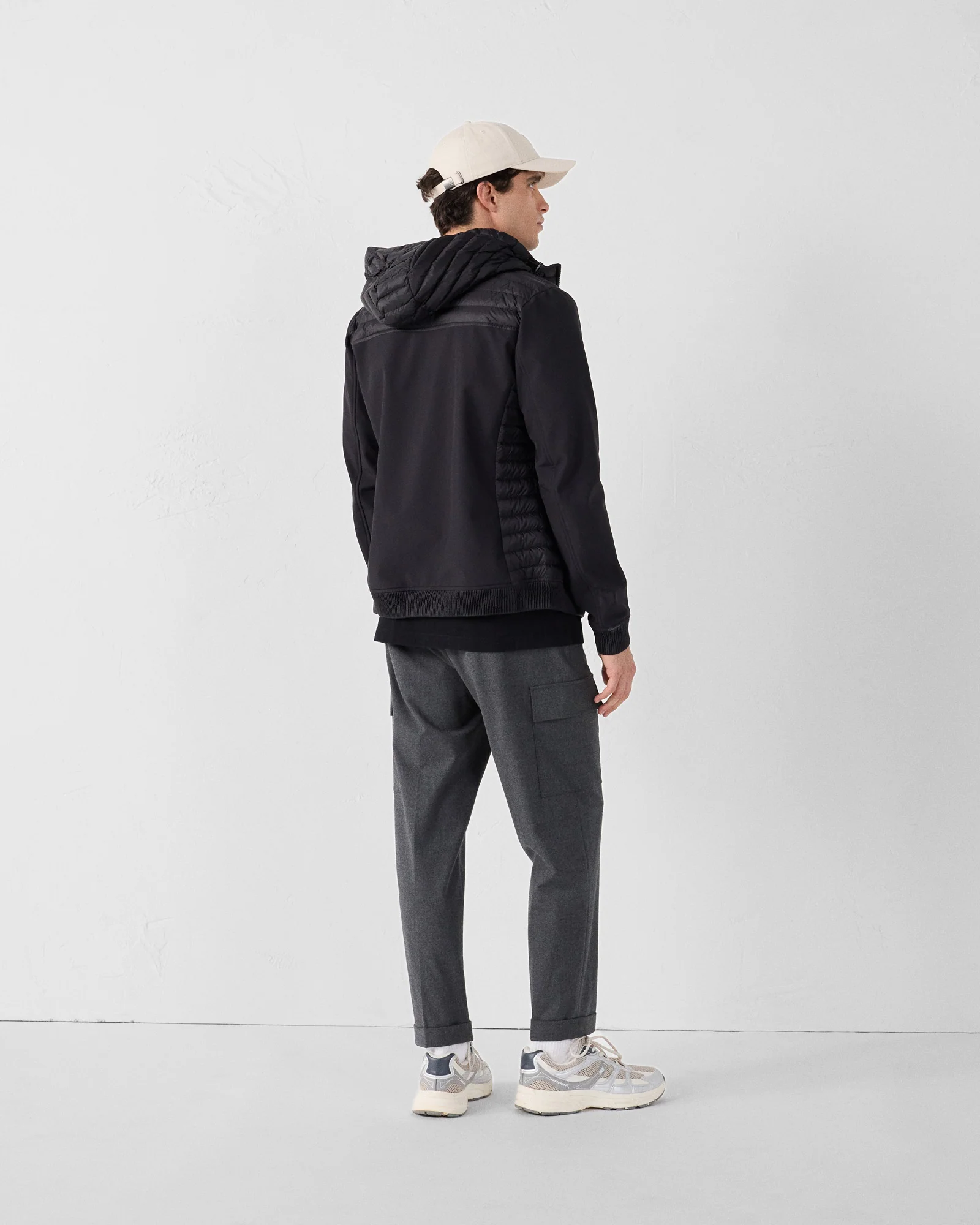 Doudoune bi-matière softshell Noir Paco 2.0 - Image 4