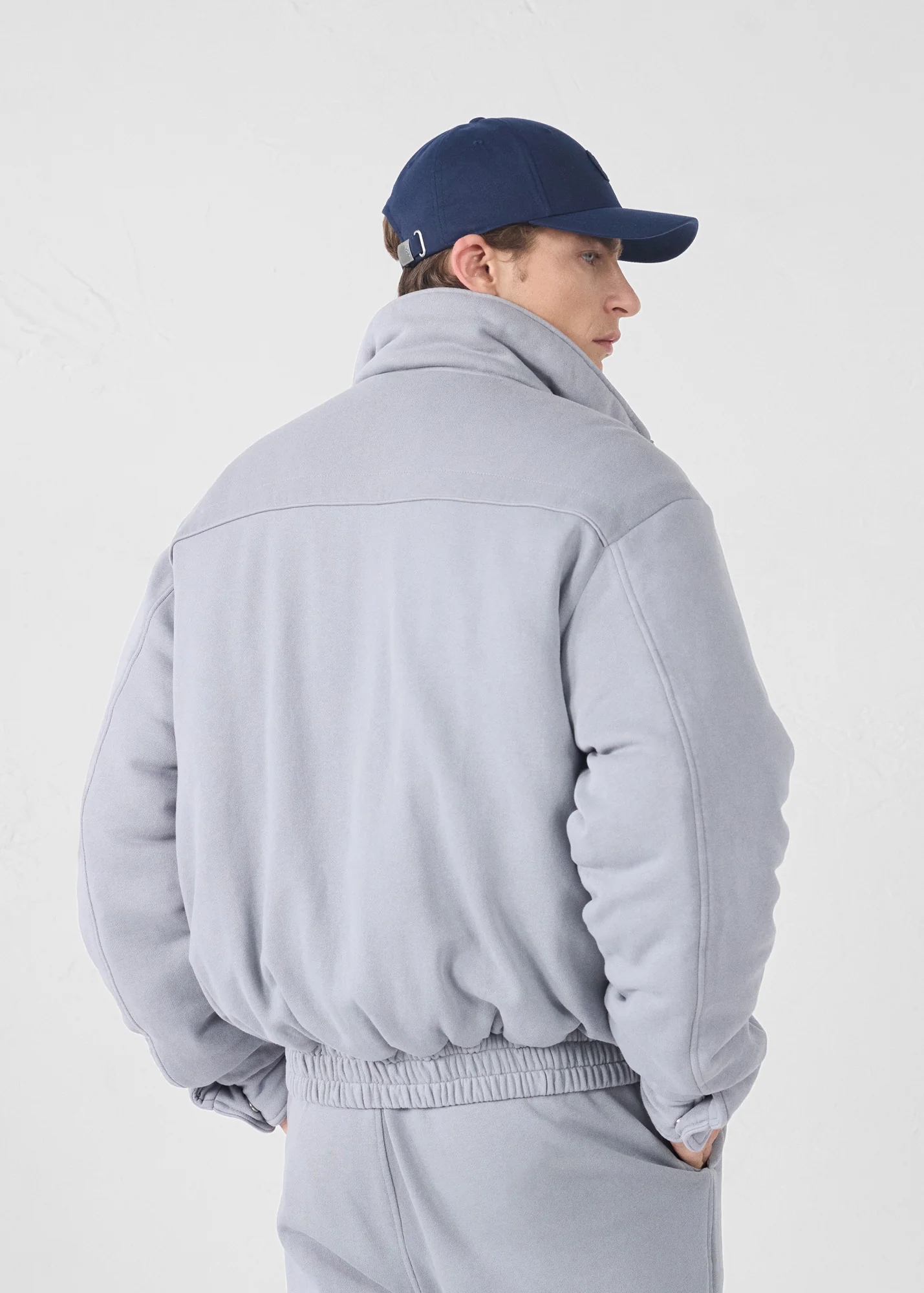 Bomber en jersey Gris souris Hank - Image 4