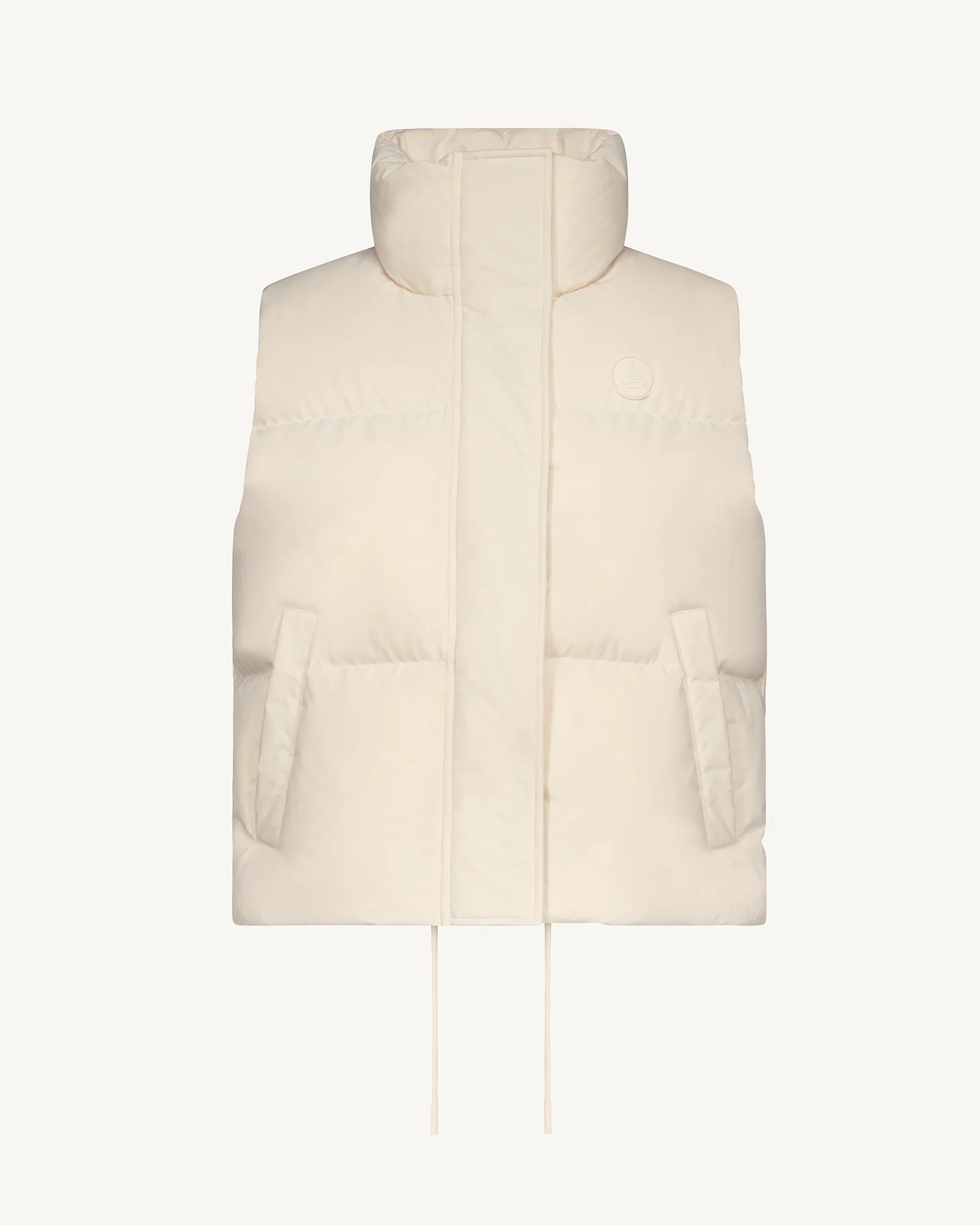 Doudoune courte sans manches esprit 'Puffer' Ivoire Shanghai