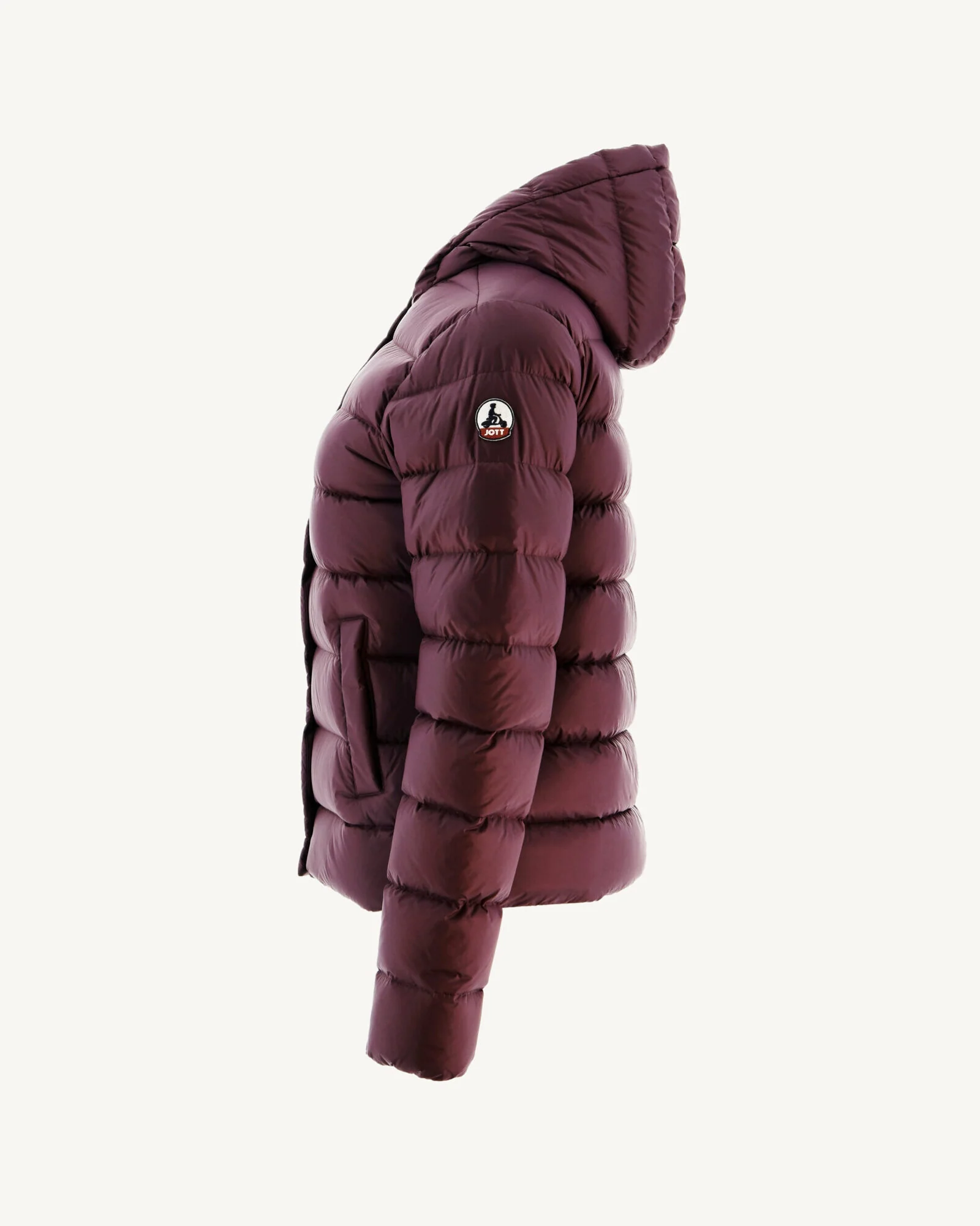Doudoune droite Ă capuche Aubergine Jane - Image 2