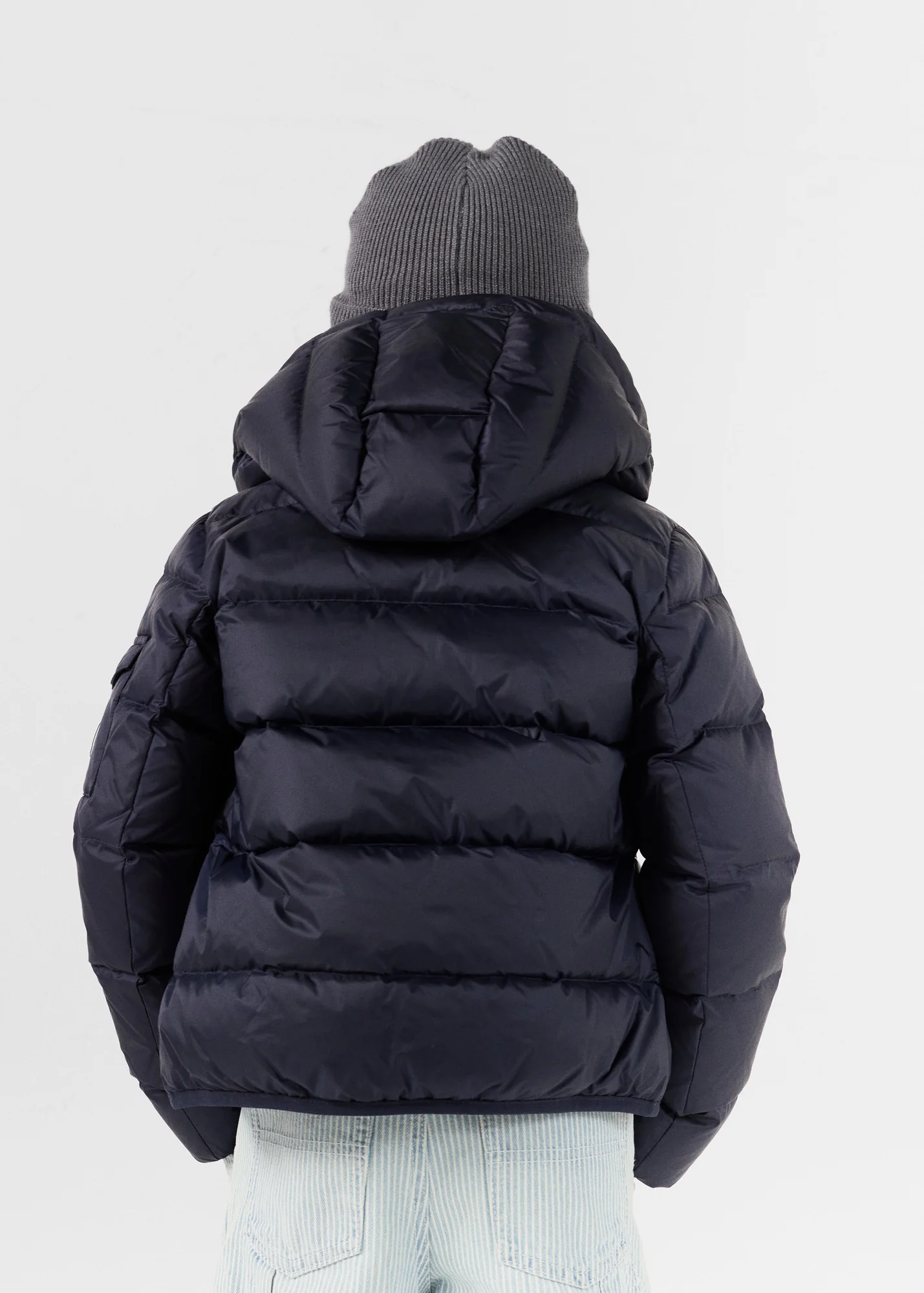 Doudoune enfant à capuche Grand Froid Marine Kazan - Image 4