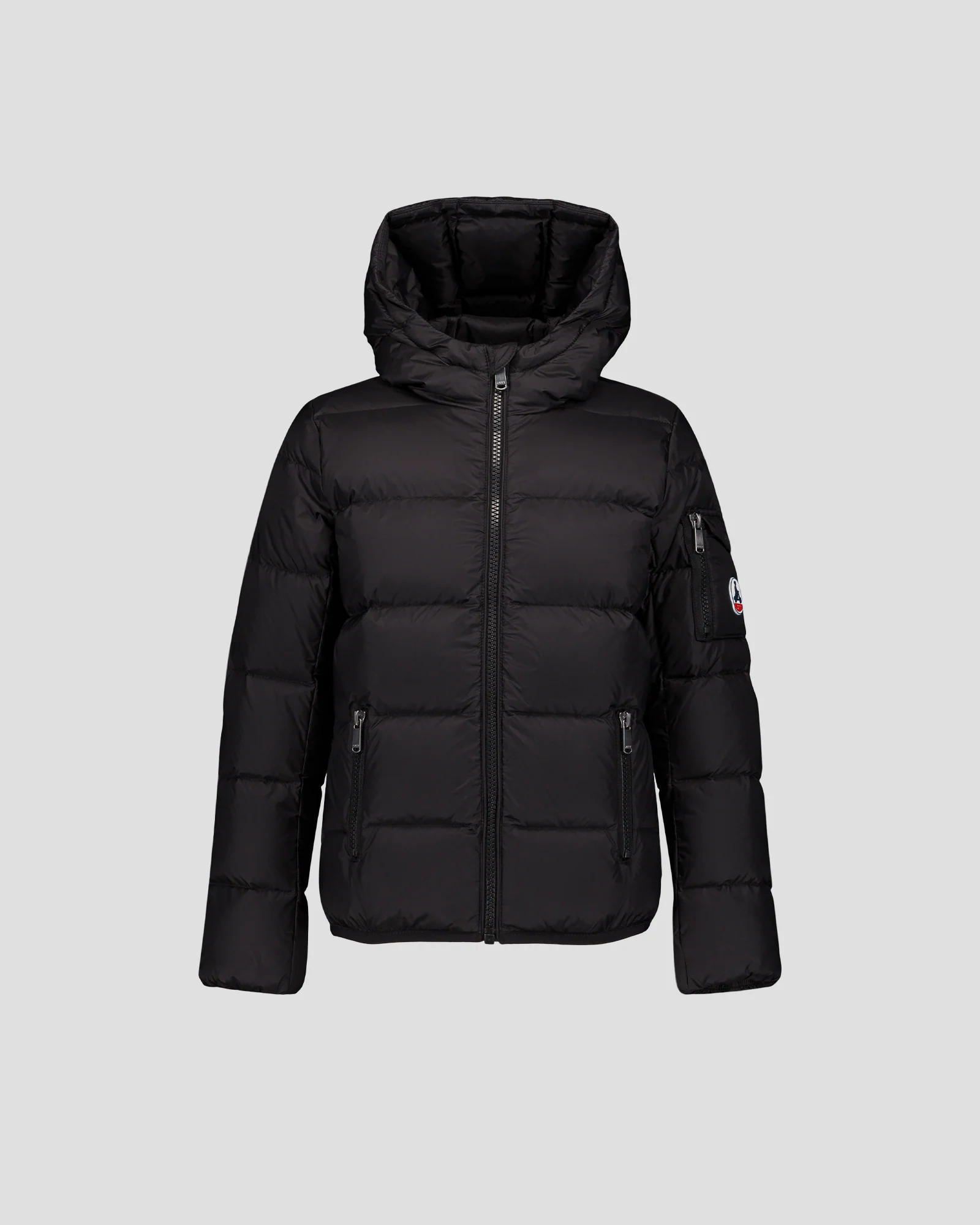 Doudoune enfant à capuche Grand Froid Noir Kazan - Image 2