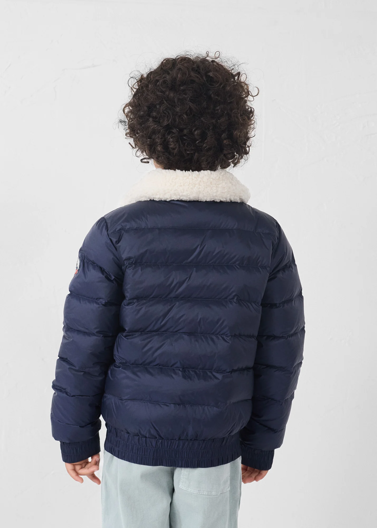 Doudoune enfant aviateur Marine Bass - Image 4