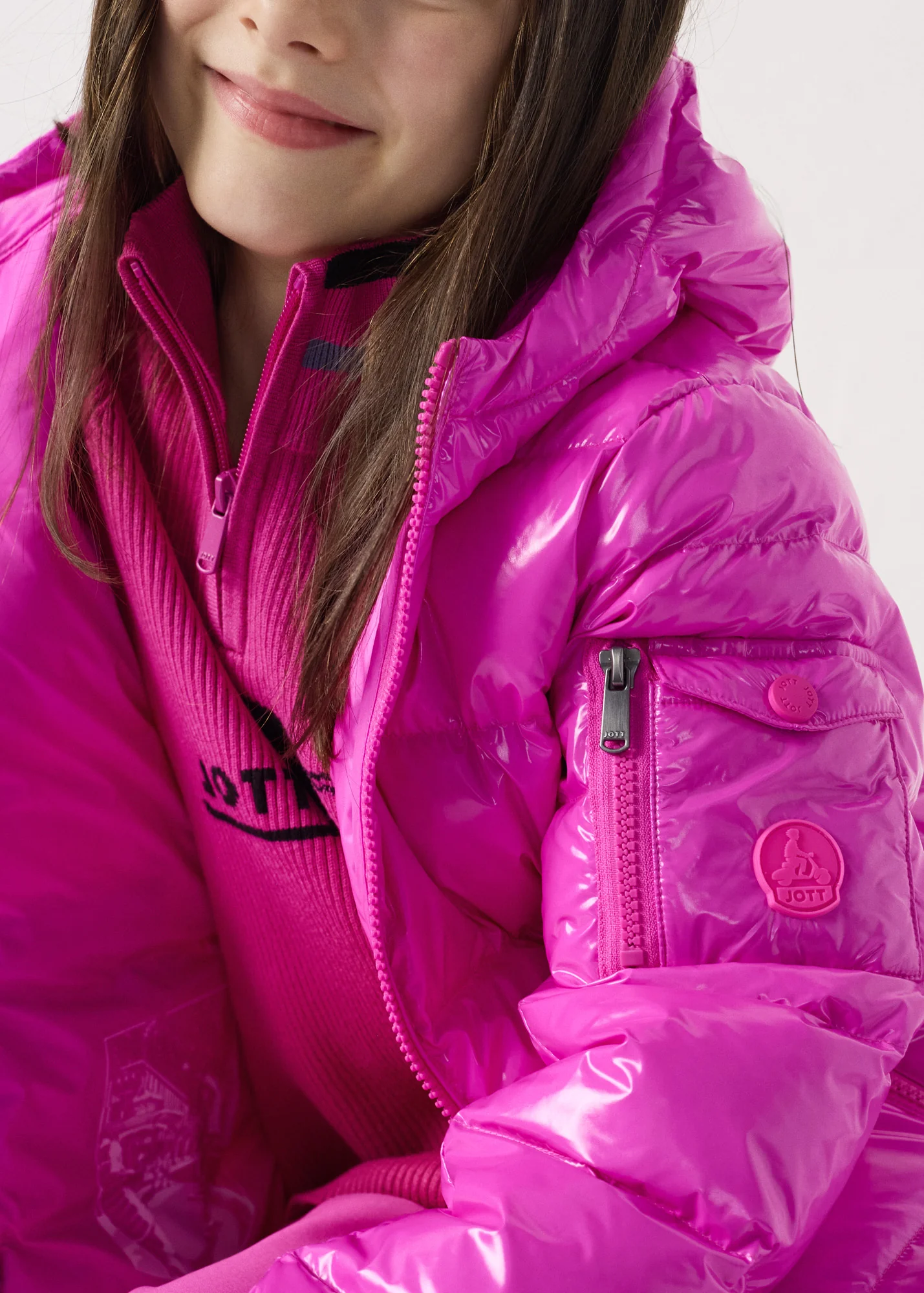 Doudoune enfant Grand Froid laquée Rose électrique Kazan - Image 5