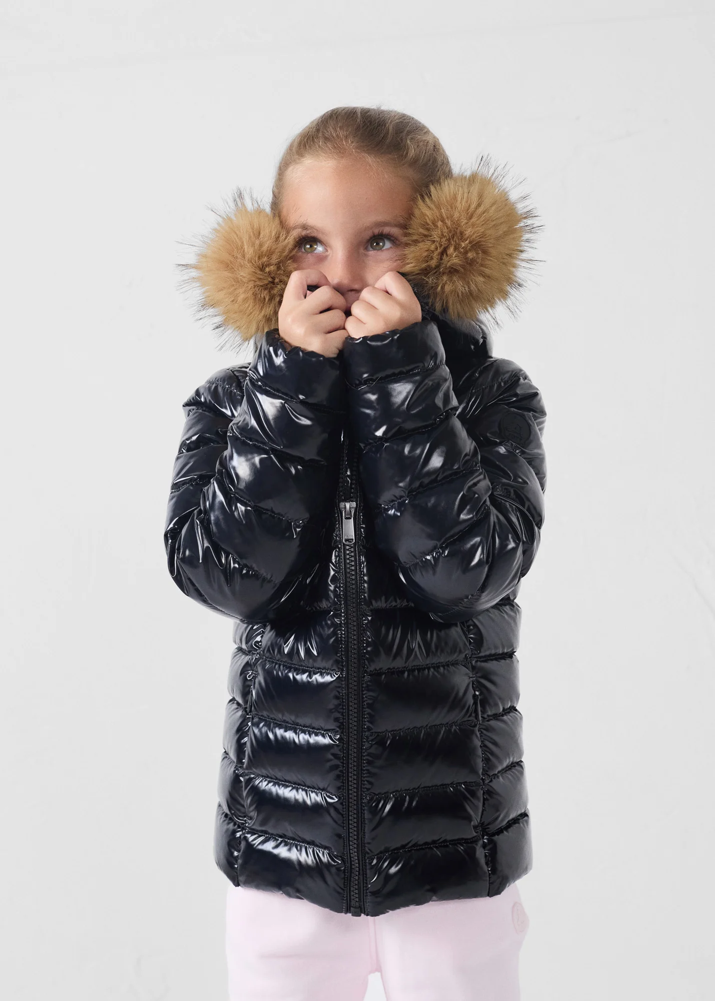 Doudoune enfant Grand Froid Noir Olympe laquée - Image 3
