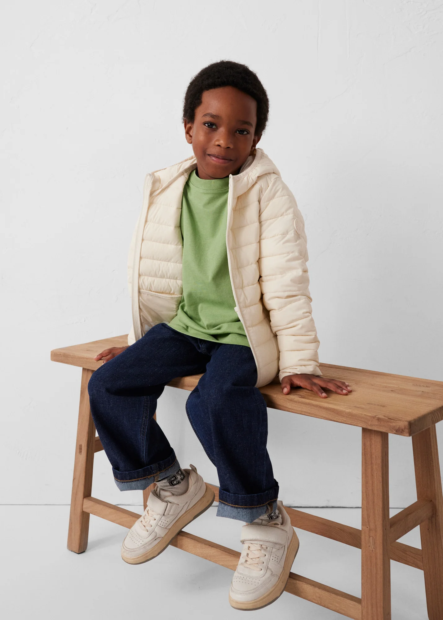 Doudoune enfant légère stretch Naturel Willo - Image 3