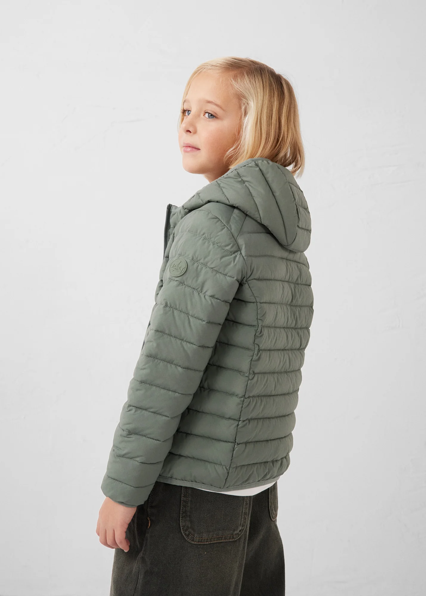 Doudoune enfant légère stretch Vert sauge Willo - Image 4