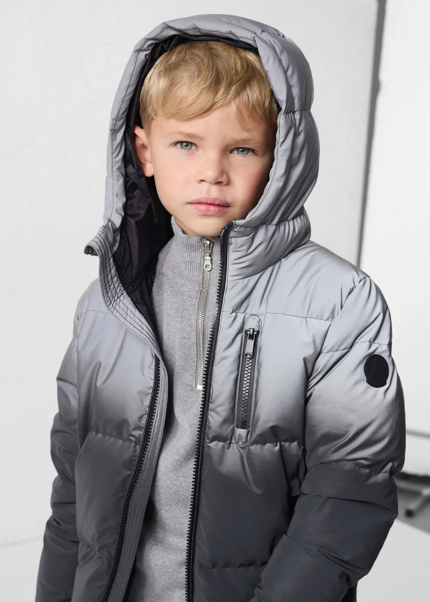 Doudoune enfant réfléchissante Noir Owen - Image 6