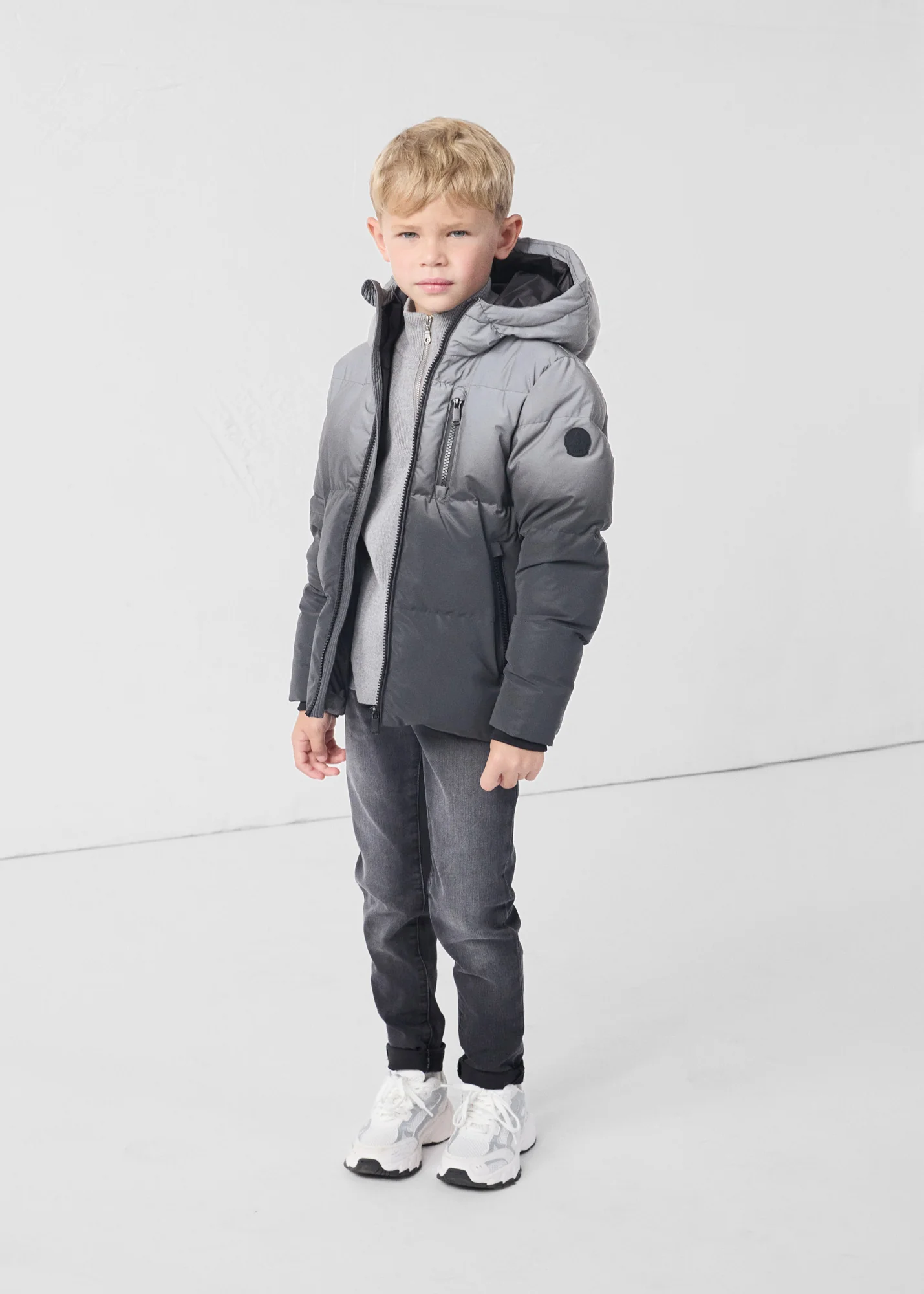 Doudoune enfant réfléchissante Noir Owen - Image 8