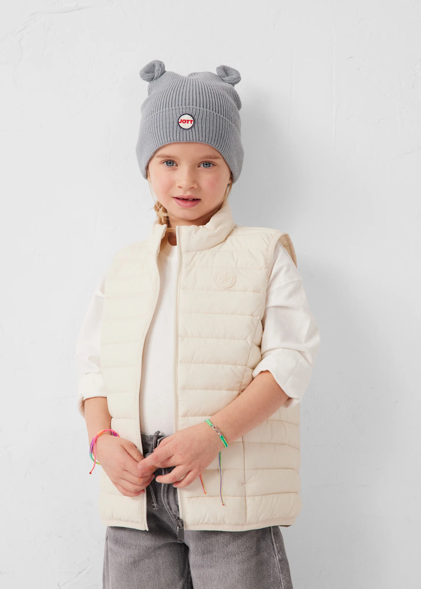 Doudoune enfant sans manches stretch Naturel Soan - Image 3