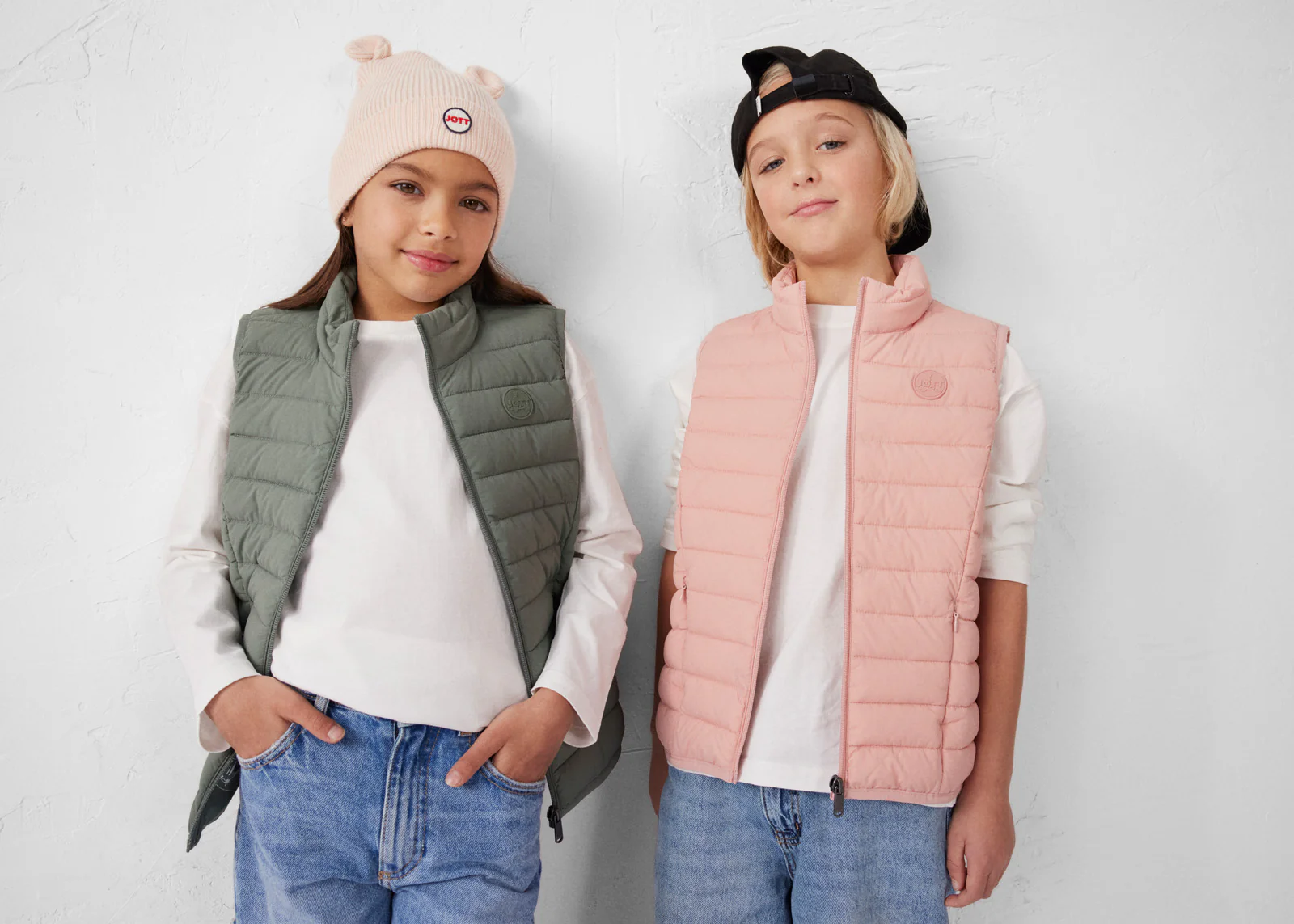 Doudoune enfant sans manches stretch Sable rose Soan - Image 10