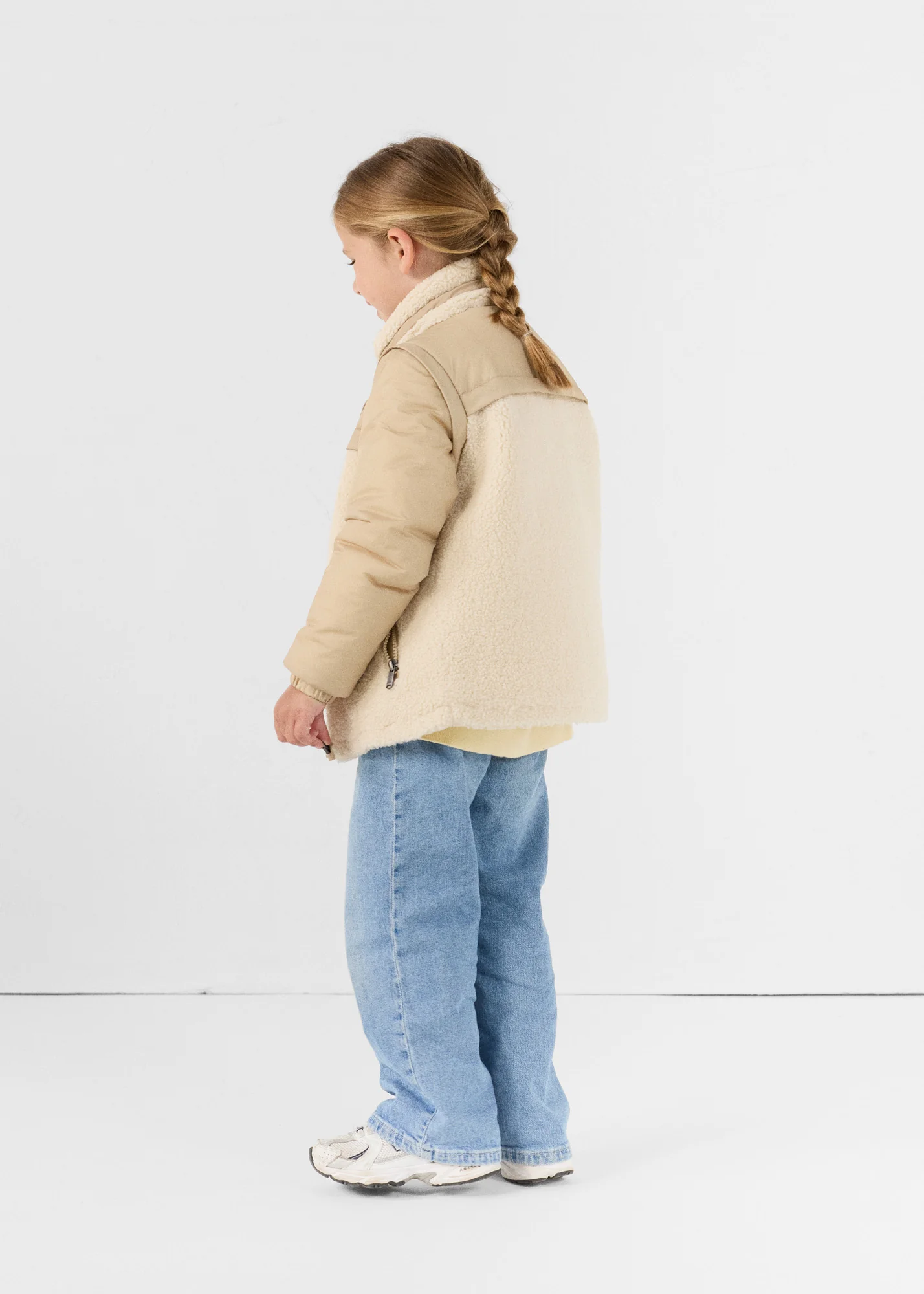 Doudoune enfant sherpa Naturel Erwan - Image 4