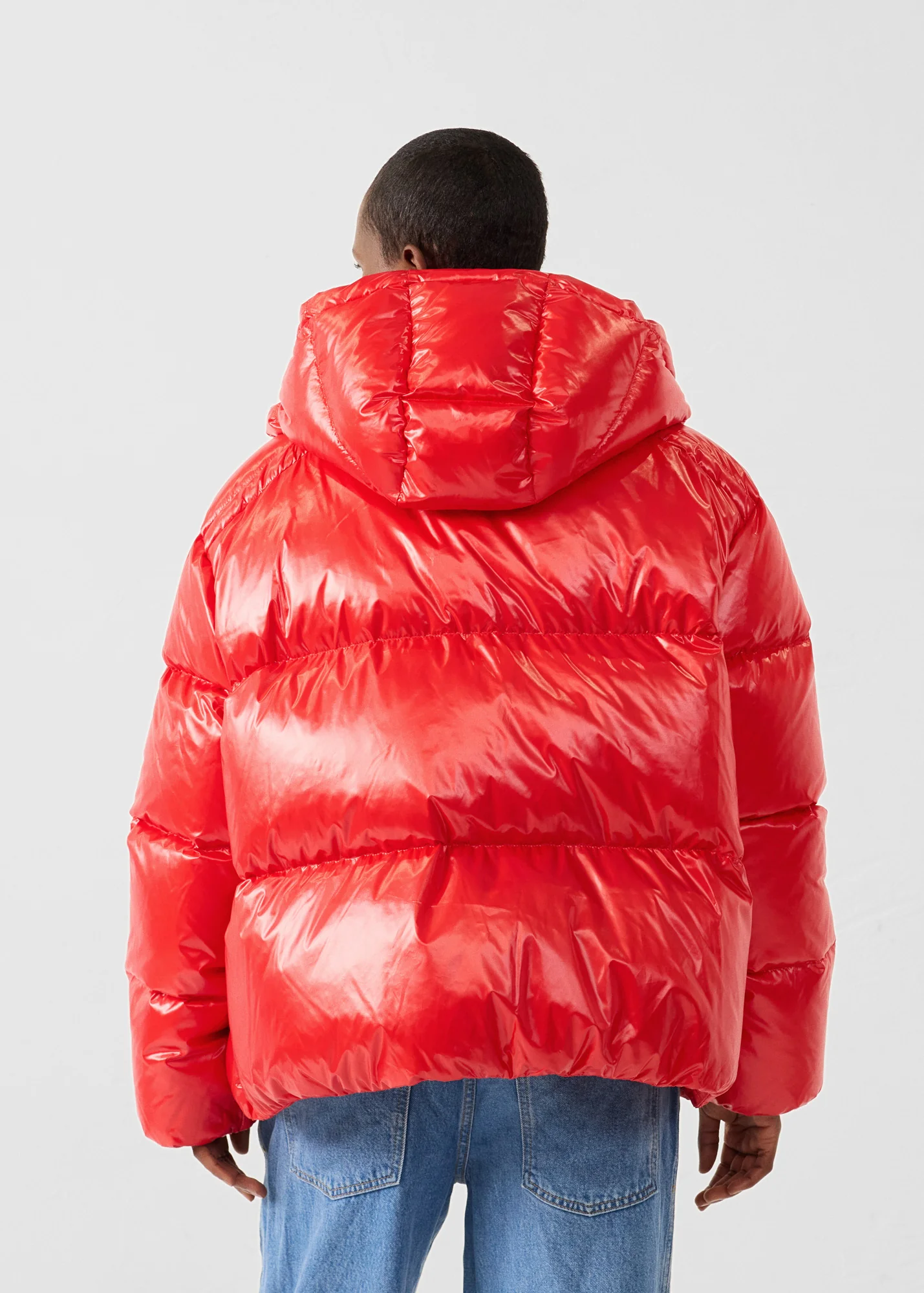 Doudoune Grand Froid puffer Rouge carmin Quinn shiny - Image 4