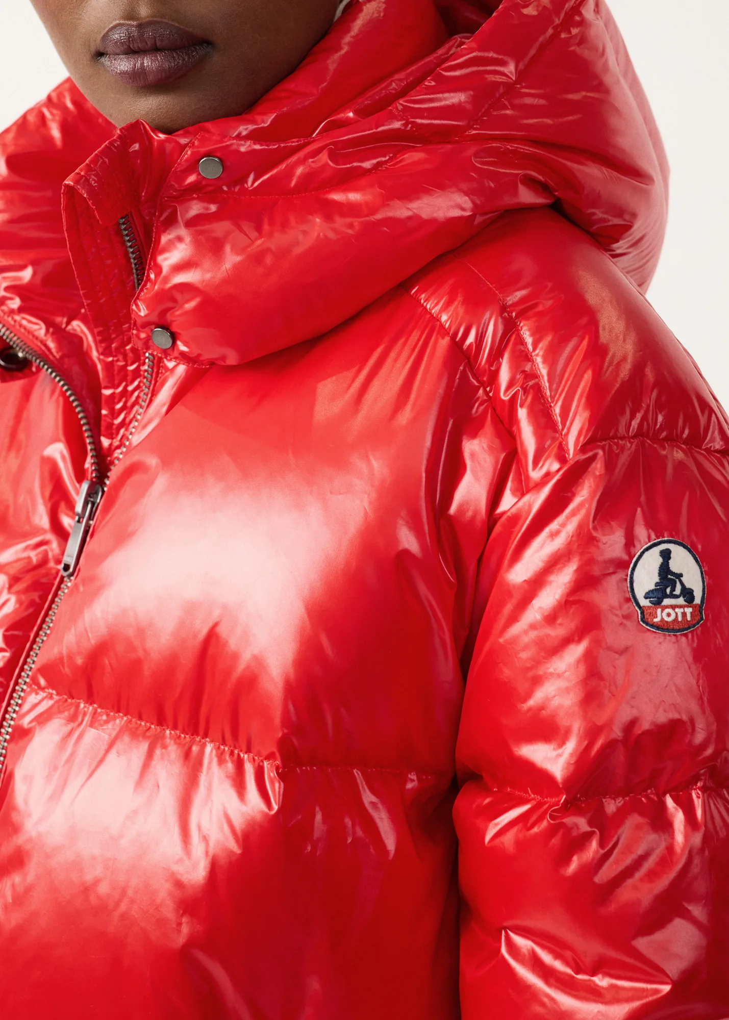 Doudoune Grand Froid puffer Rouge carmin Quinn shiny - Image 5
