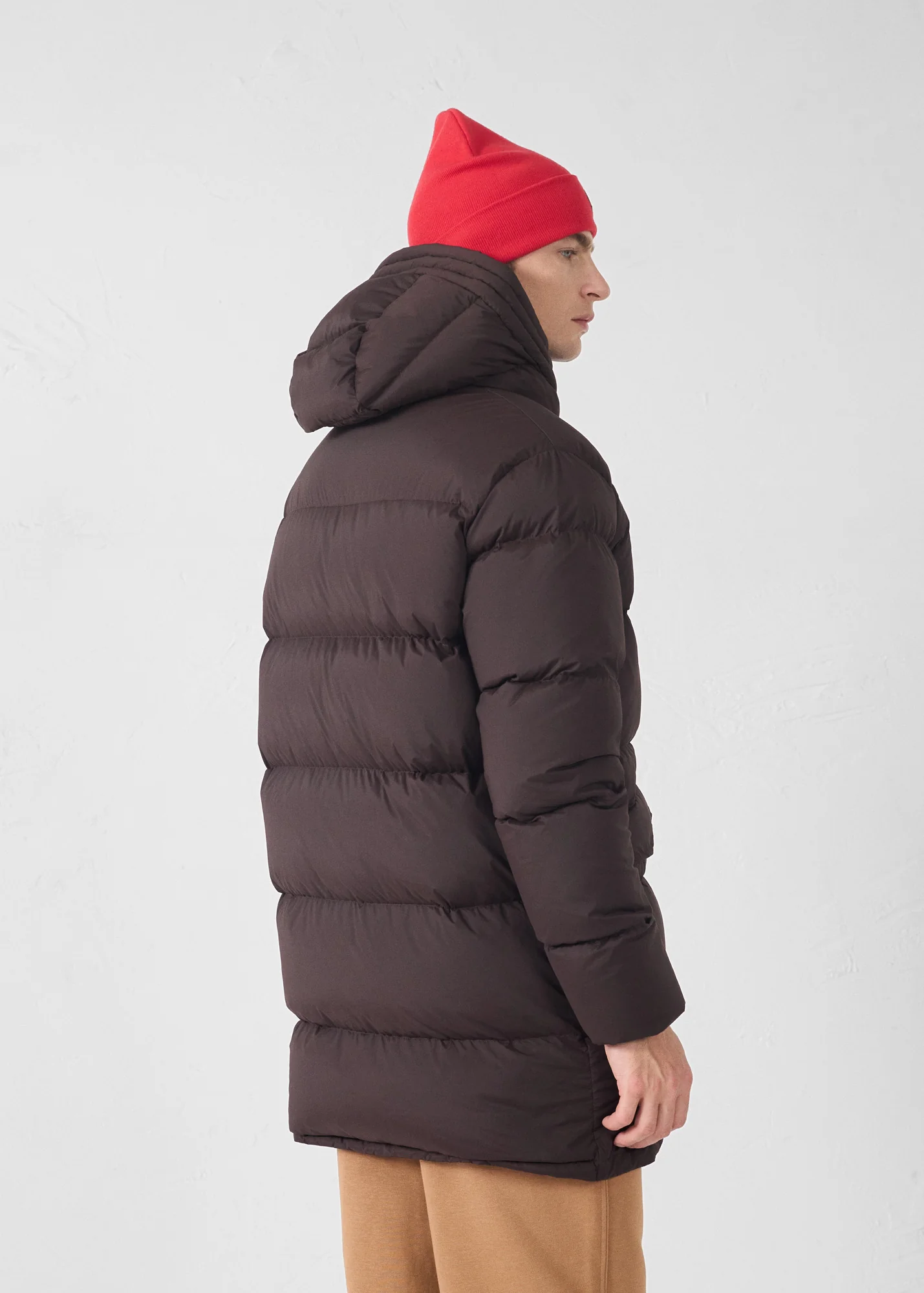 Doudoune Grand Froid stretch mi-longue Café noir Scott - Image 4