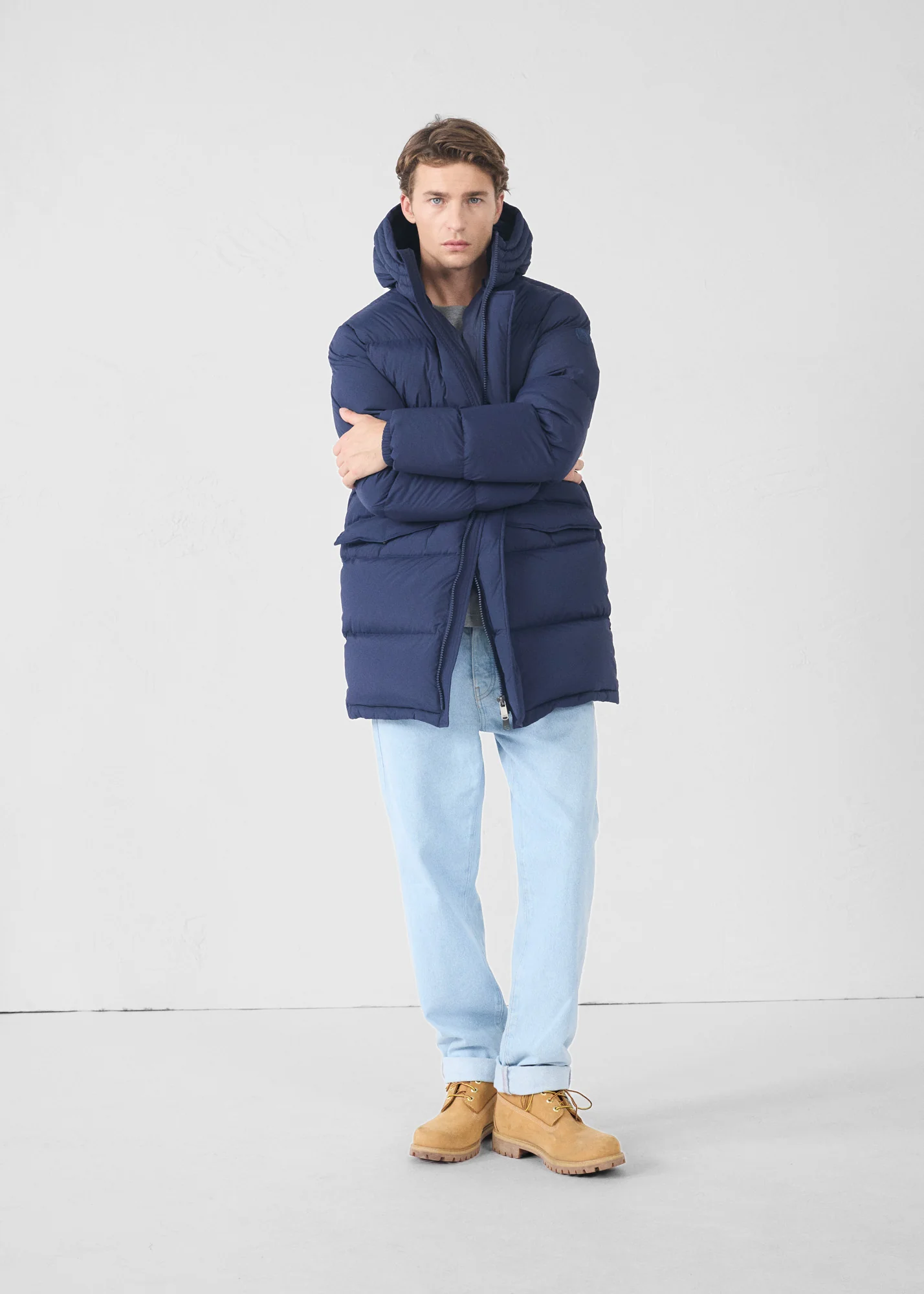 Doudoune Grand Froid stretch mi-longue Marine Scott - Image 3