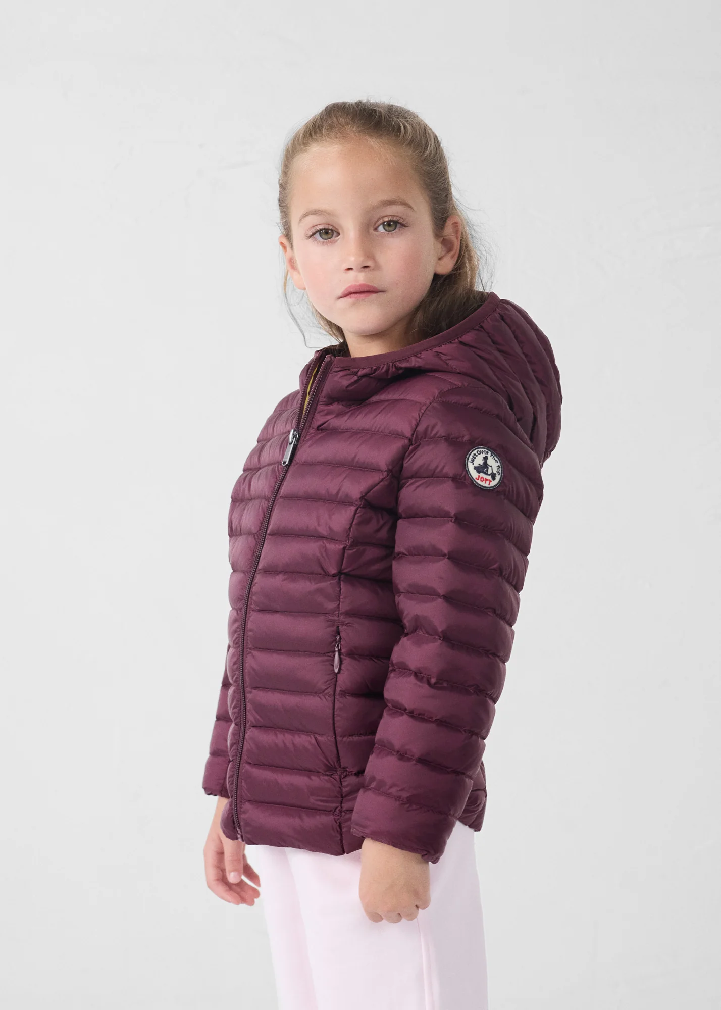 Doudoune légère à capuche enfant Cerise noire Carla - Image 3