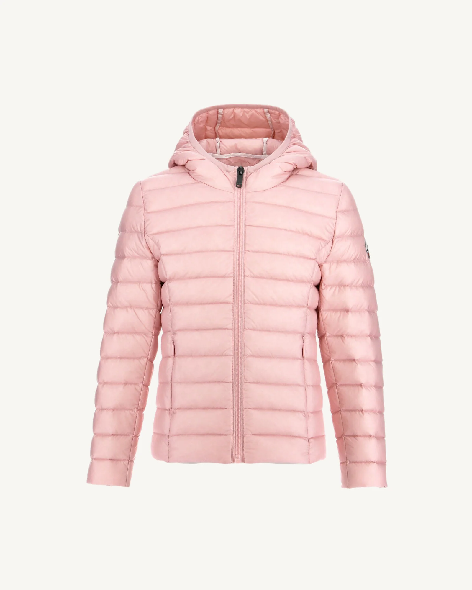 Doudoune légère à capuche enfant Rose pêche Carla