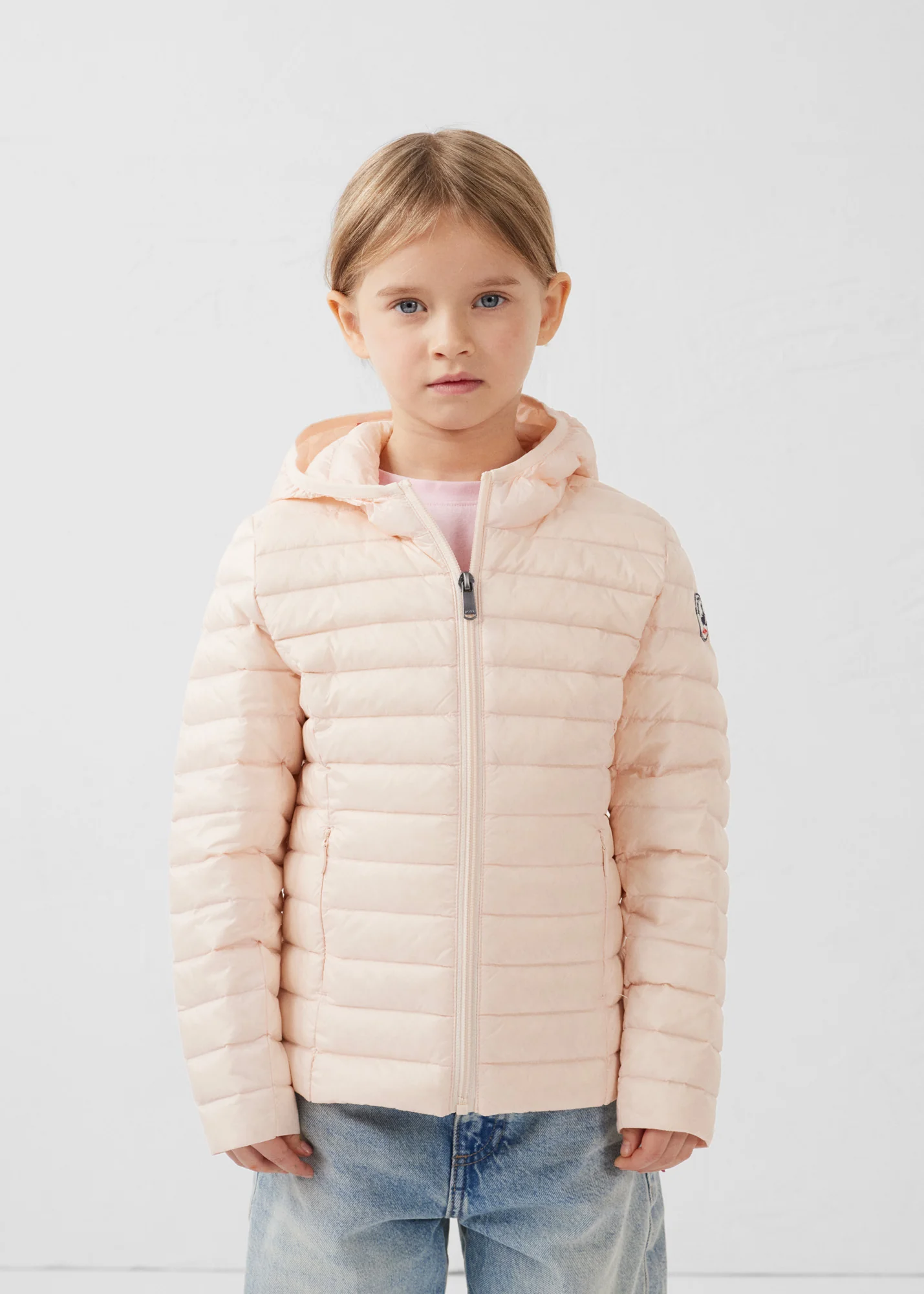 Doudoune légère à capuche enfant Salty nude Carla