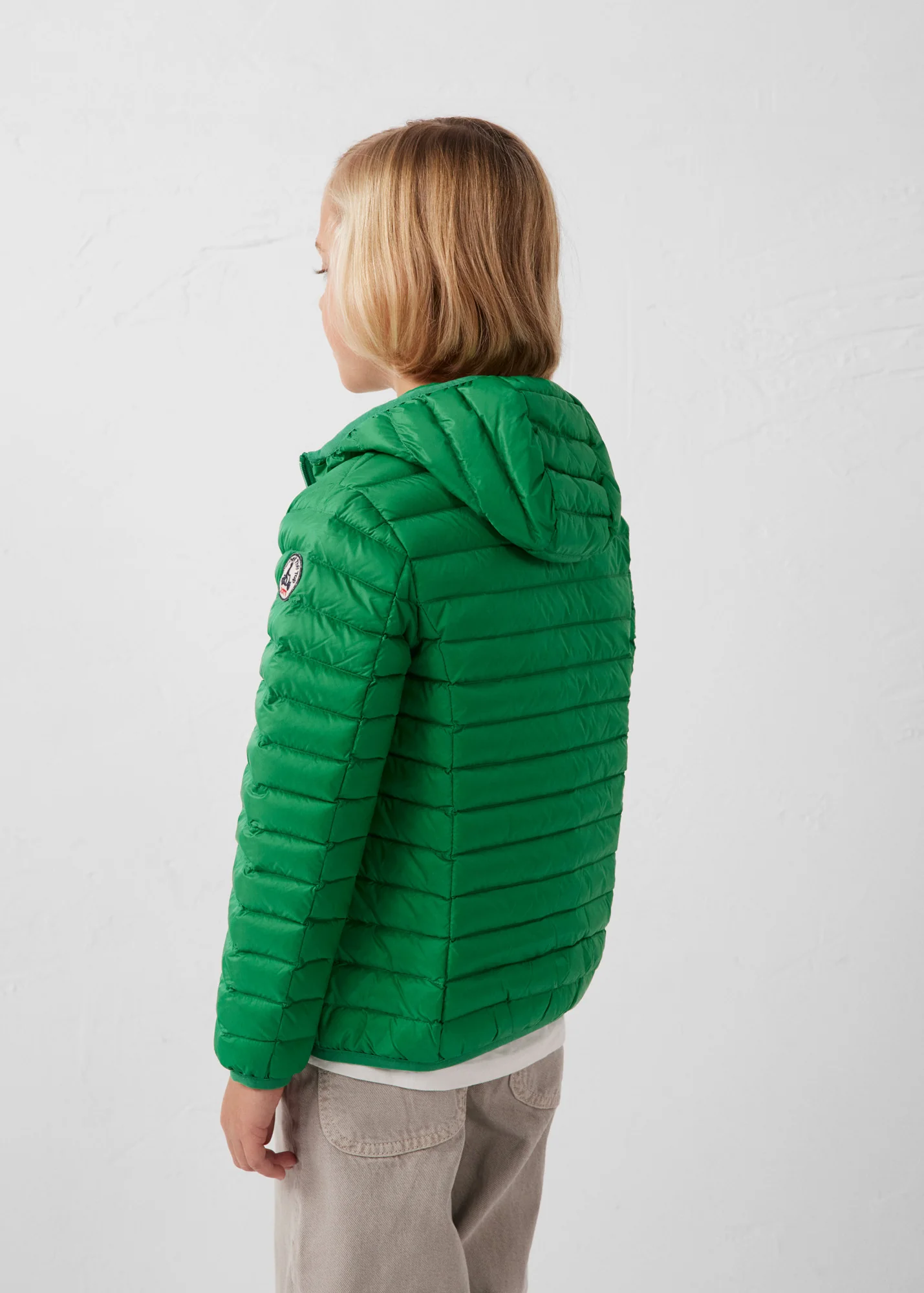 Doudoune légère à capuche enfant Vert tropical Hugo - Image 4