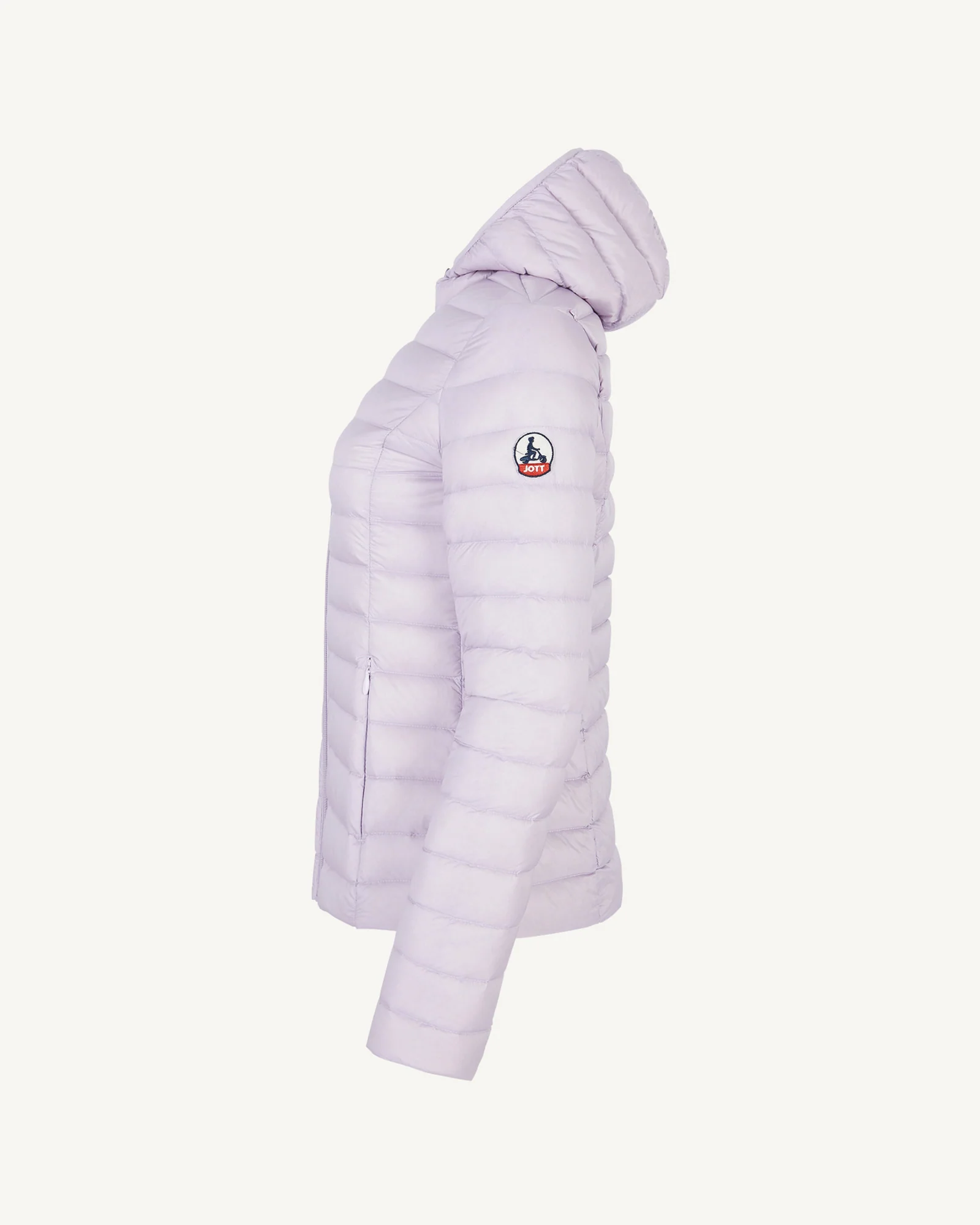 Doudoune légère à capuche Mauve pâle Cloe - Image 3