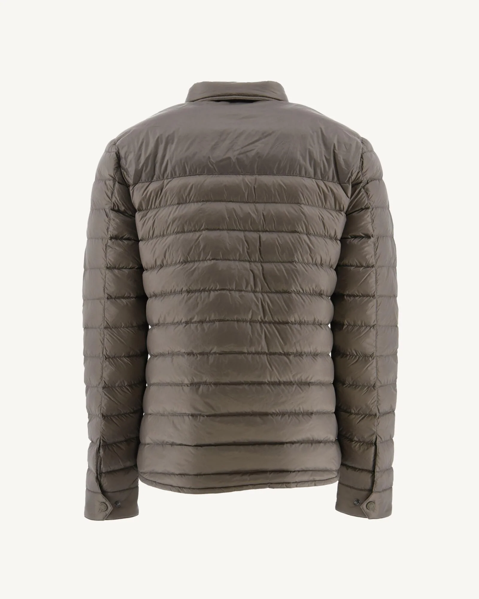 Doudoune légère col chemise Taupe Cris - Image 3