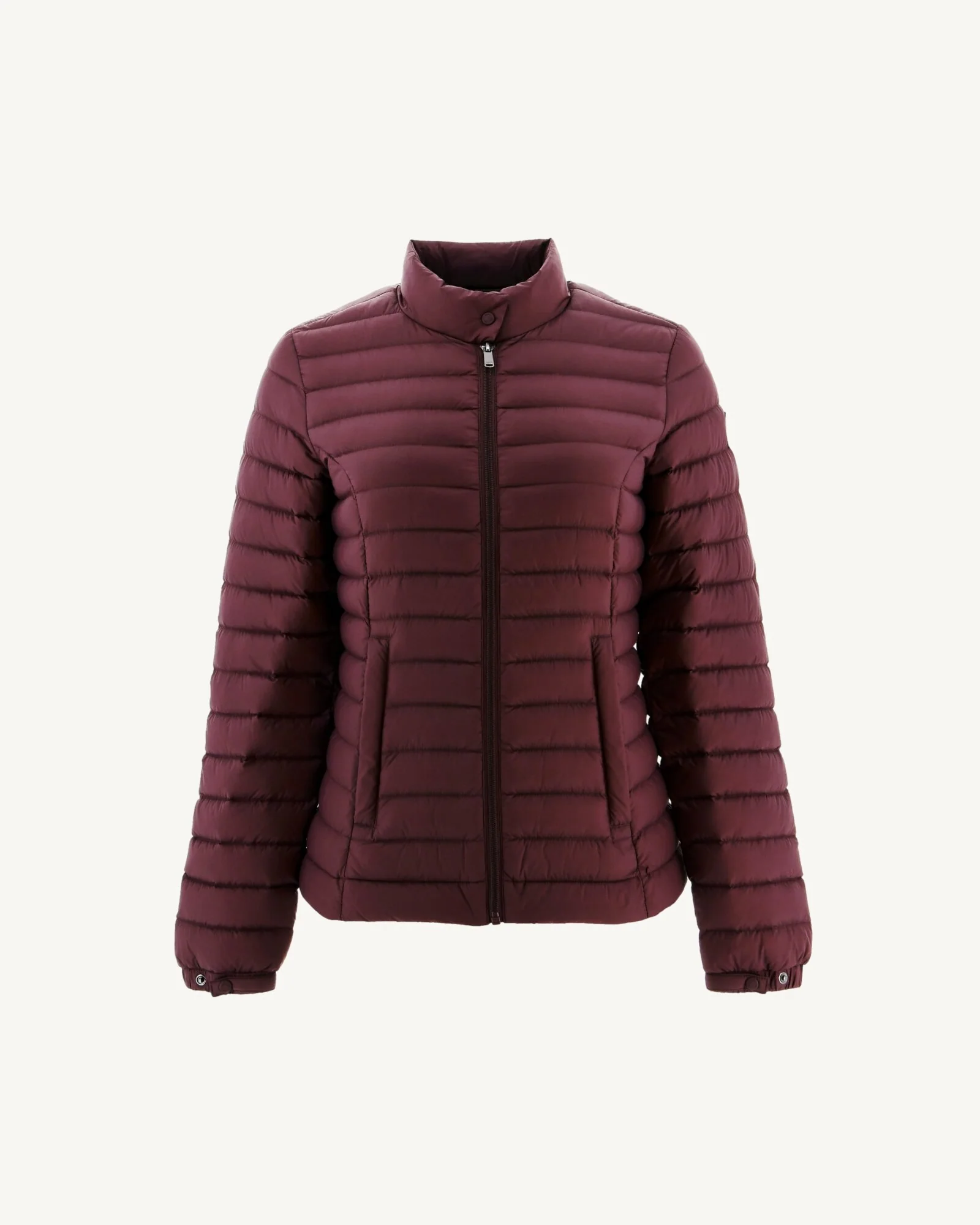 Doudoune légère coupe motard Aubergine Nina 2.0