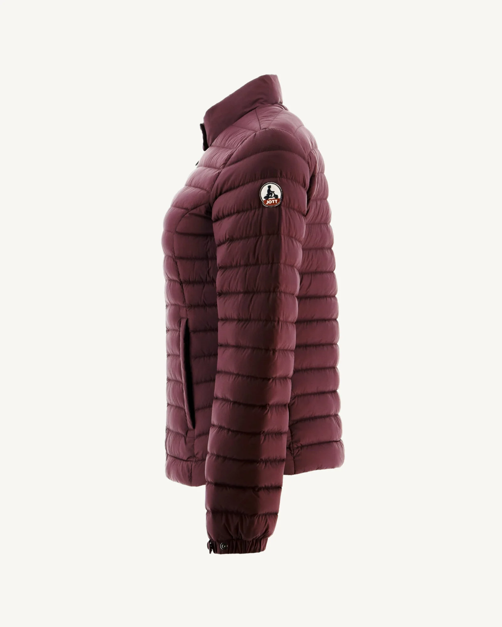 Doudoune légère coupe motard Aubergine Nina 2.0 - Image 2