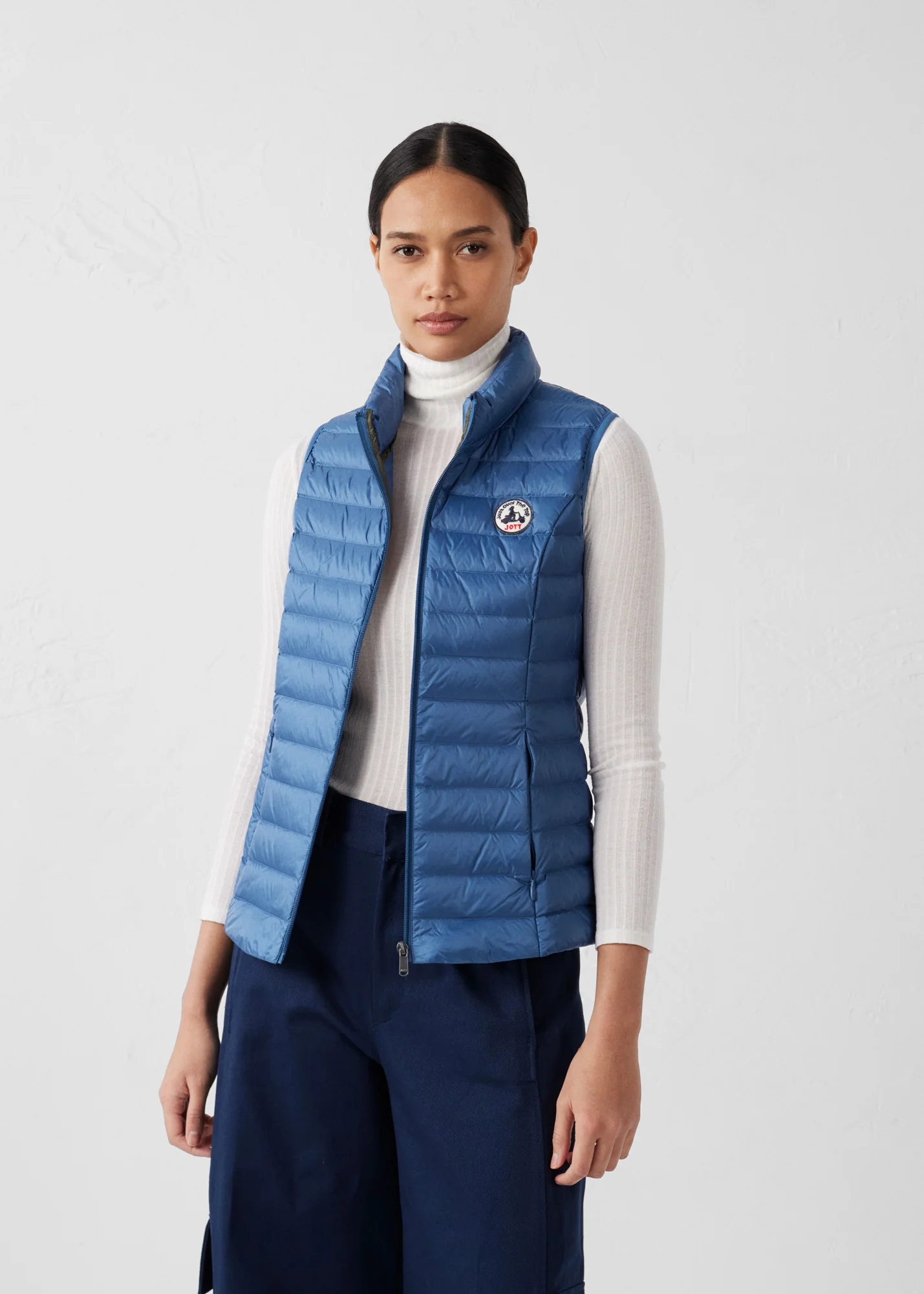 Doudoune légère sans manches Bleu jeans Seda - Image 3