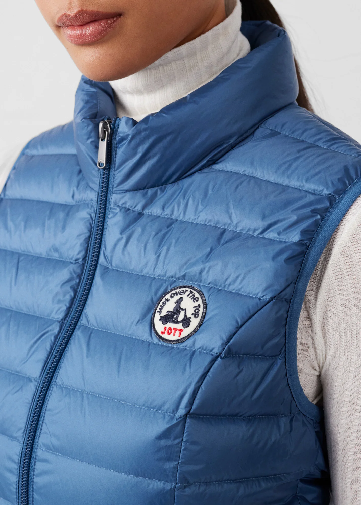 Doudoune légère sans manches Bleu jeans Seda - Image 5