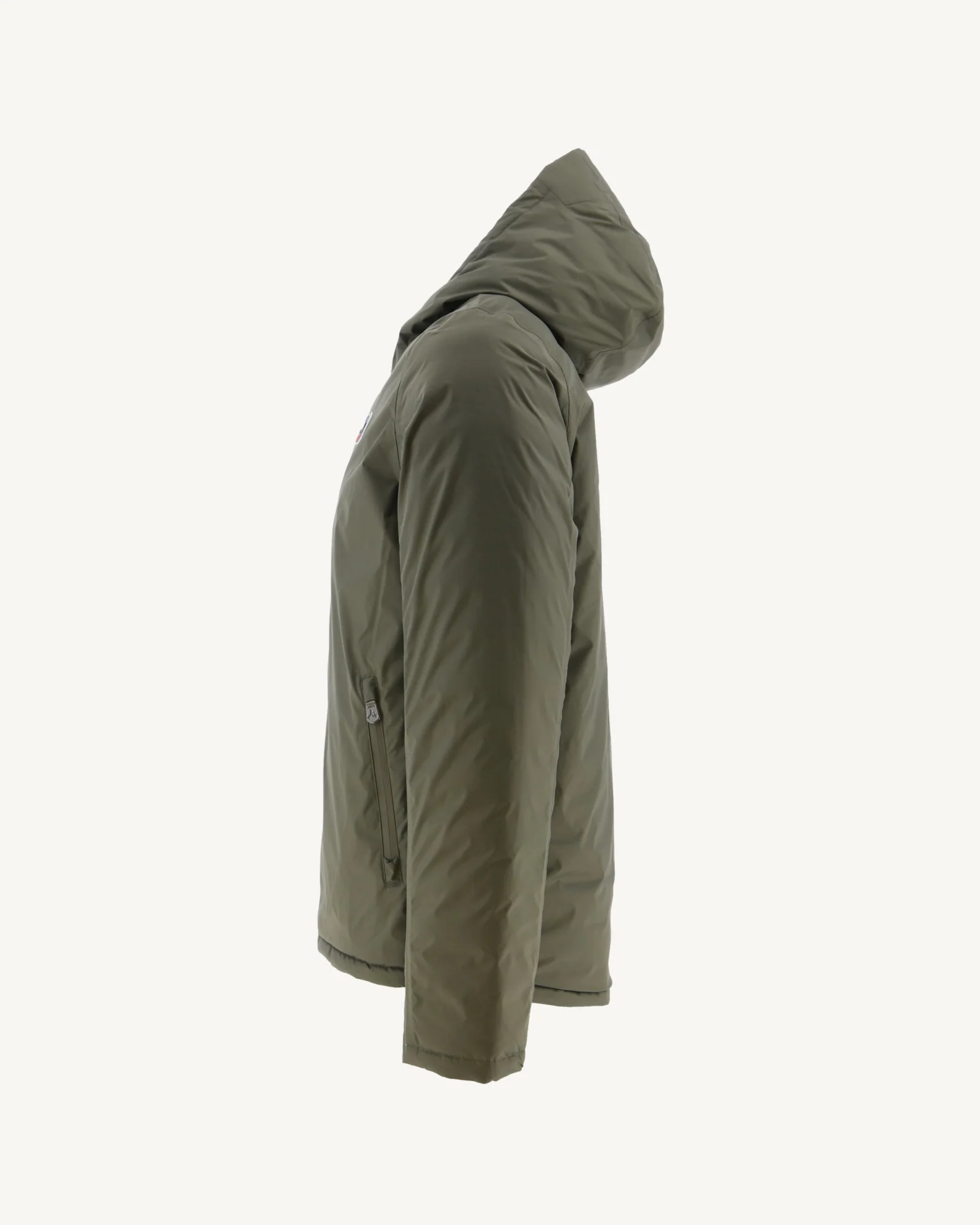 Doudoune réversible à capuche Army/Beige Bergen - Image 3
