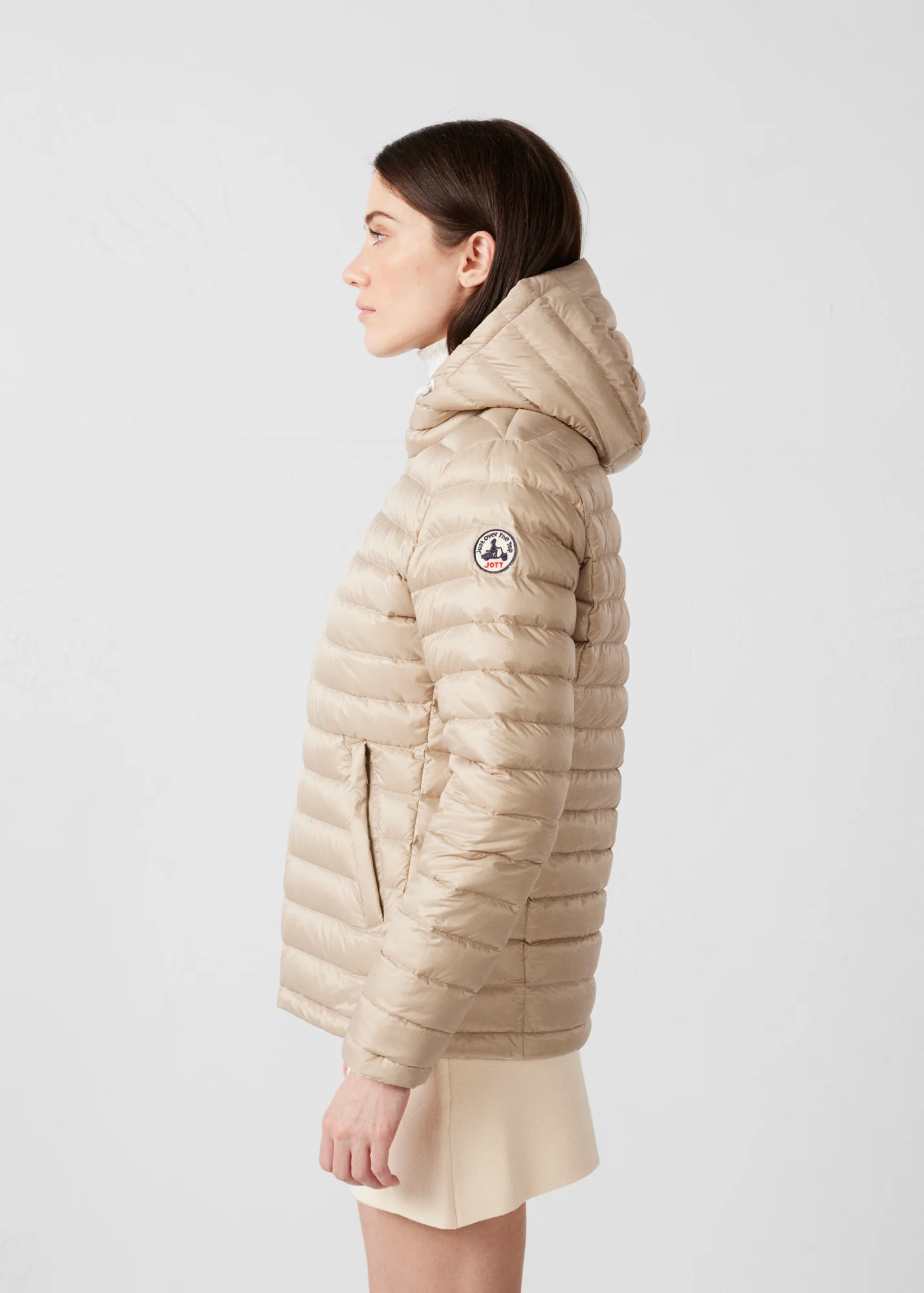 Doudoune réversible Blanc/Beige Bergame - Image 13