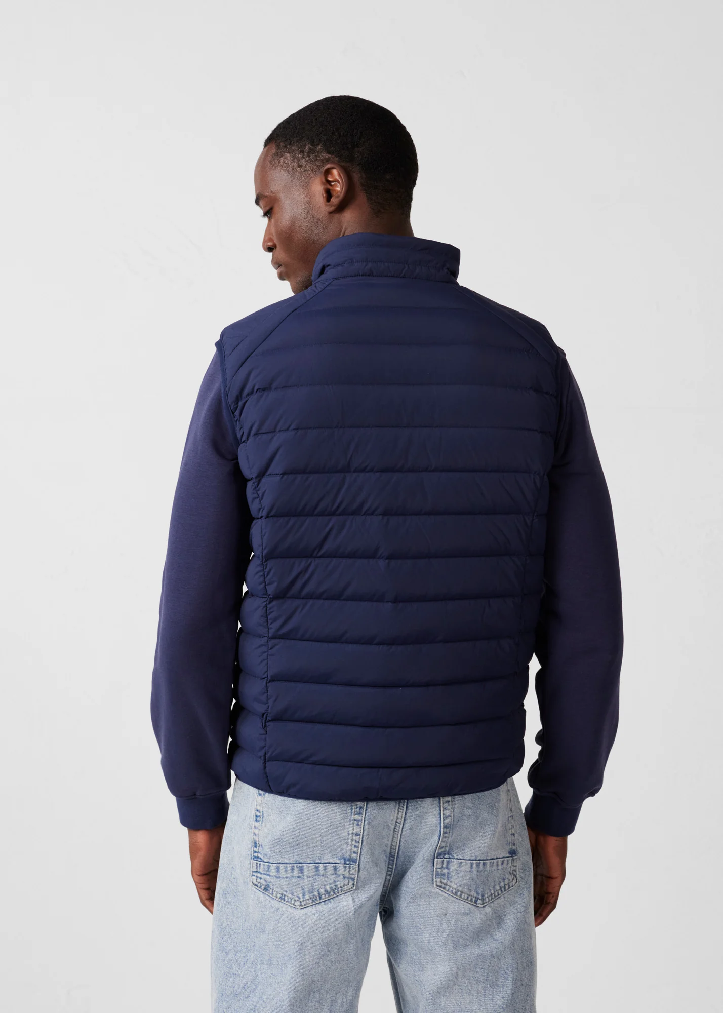 Doudoune sans manches stretch Marine Arafo - Image 4