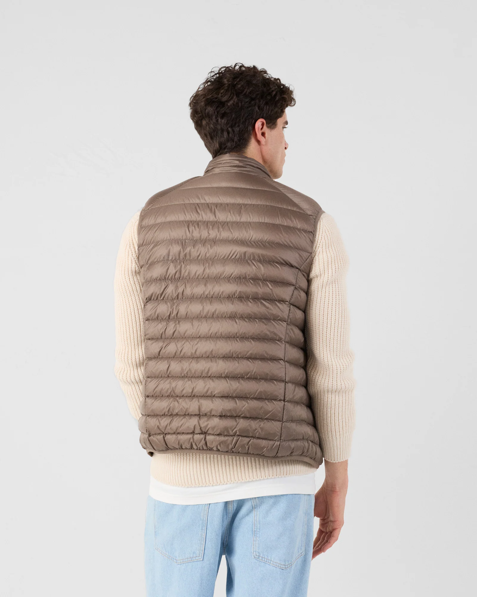 Doudoune sans manches Taupe Tom - Image 4