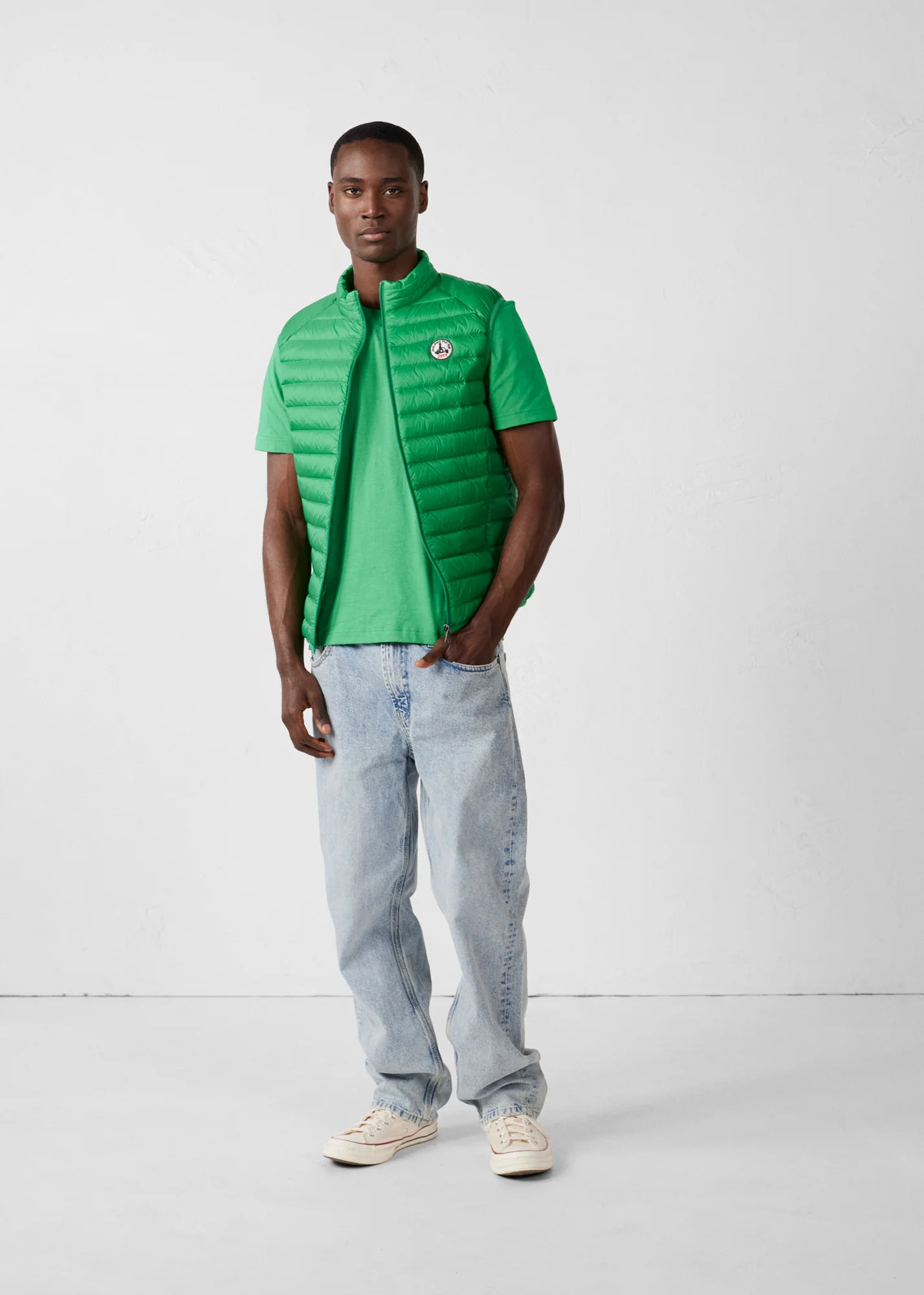 Doudoune sans manches Vert tropical Tom