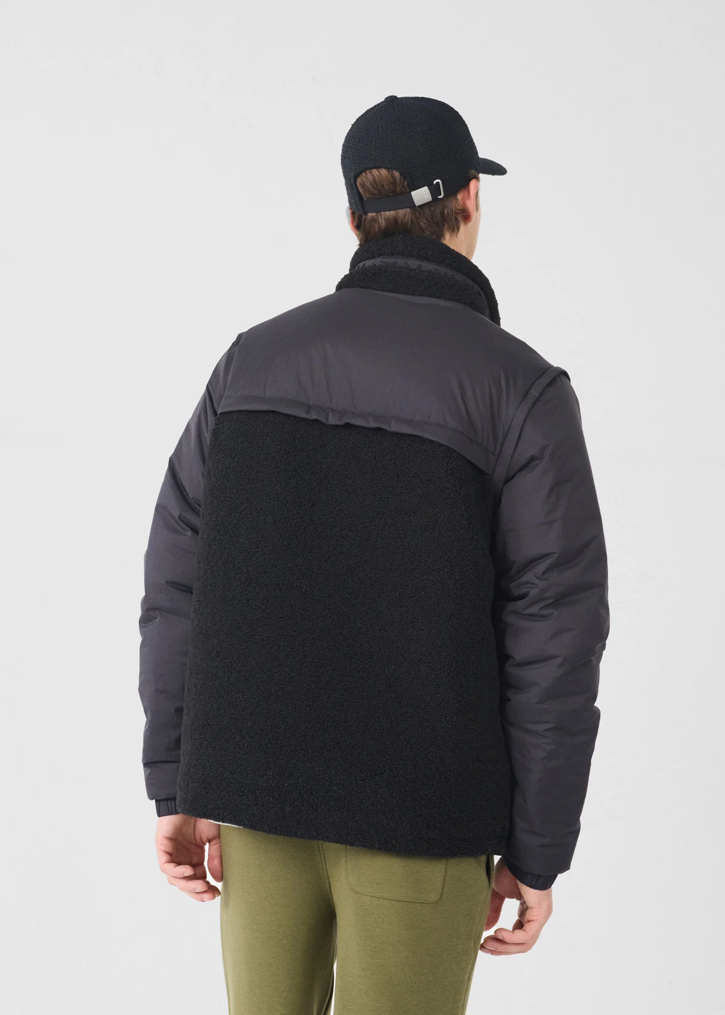 Doudoune sherpa Noir Oleg - Image 4