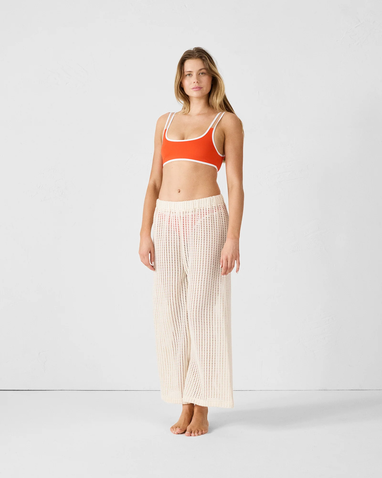 Haut de maillot de bain brassière Rouge feu Maeva top - Image 4