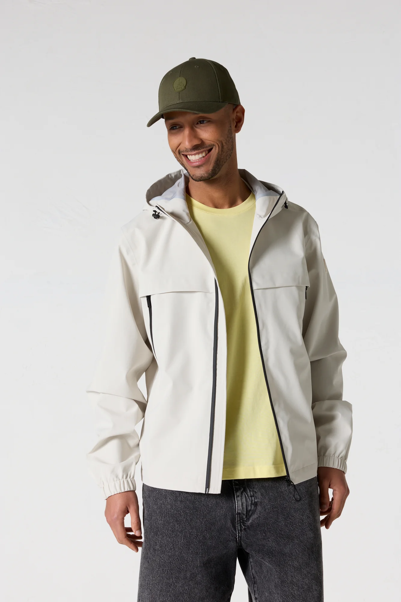 Imperméable à capuche Naturel Noste - Image 3