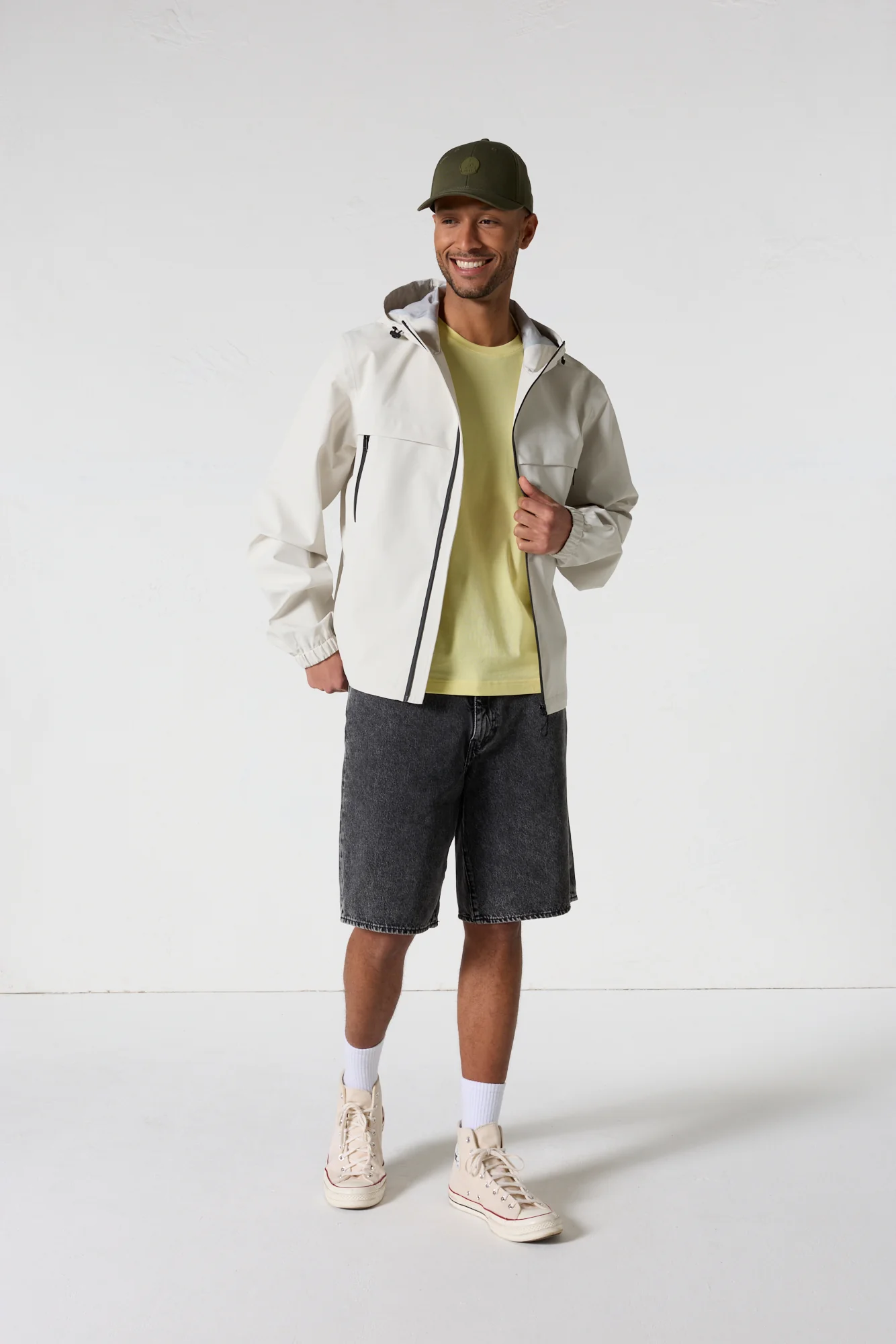 Imperméable à capuche Naturel Noste - Image 4